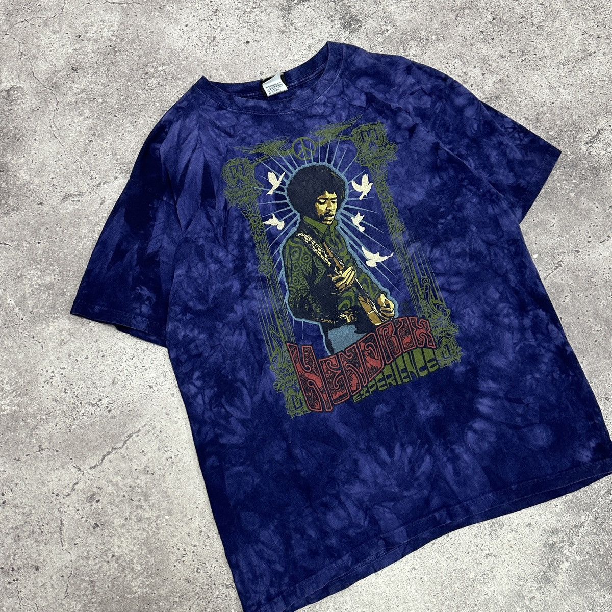 Liquid Blue Vintage 90s Jimi Hendrix Experienced Liquid blue tee y2k og Size US L / EU 52-54 / 3 - 3 Thumbnail