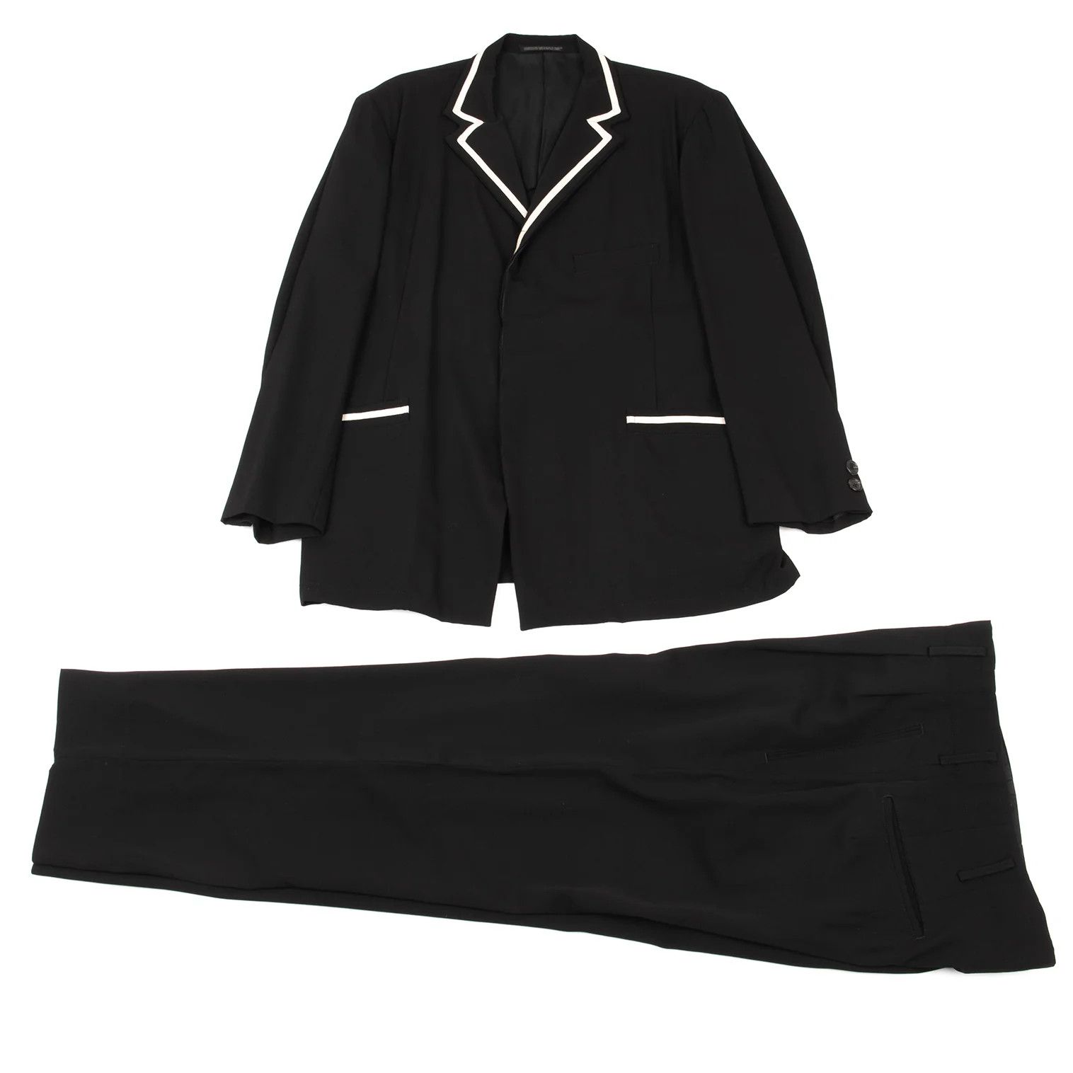 Yohji Yamamoto Yohji Yamamoto Wool Gabardine Pants Black L Size US 38 / EU 54 - 18 Thumbnail