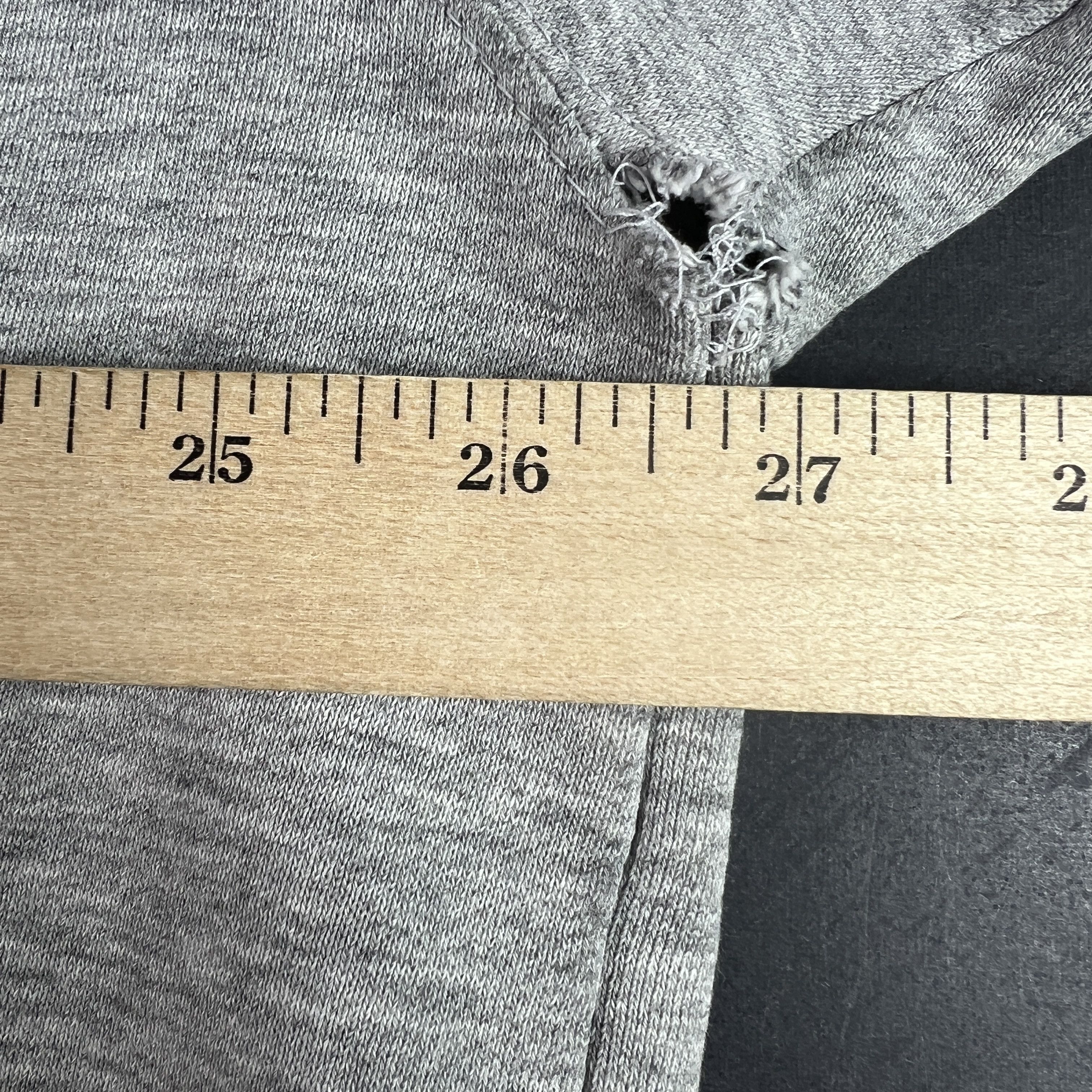 Nike VTG 90s Nike Sweatshirt Grey & Blue Logo Thrashed Crewneck Size US XL / EU 56 / 4 - 15 Thumbnail