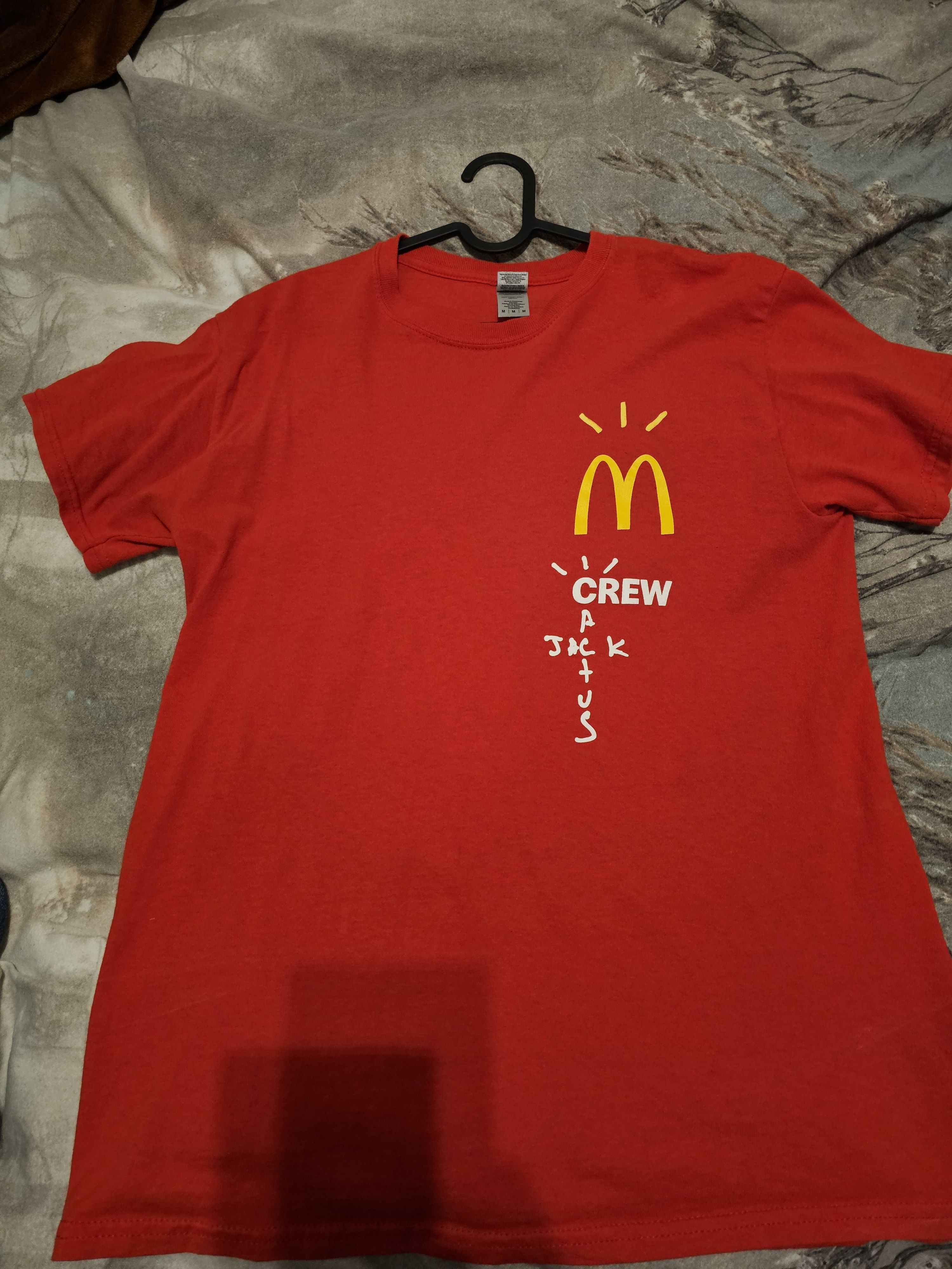 Gildan × Travis Scott Mc Donalds Crew tee Size US M / EU 48-50 / 2 - 1 Thumbnail