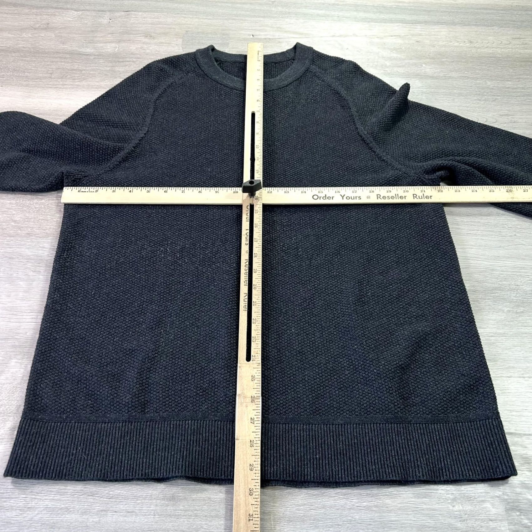 Lululemon Lululemon Sweater Mens XL Gray Textured Knit Crew Pullover LM3ENFS Size US XL / EU 56 / 4 - 6 Thumbnail