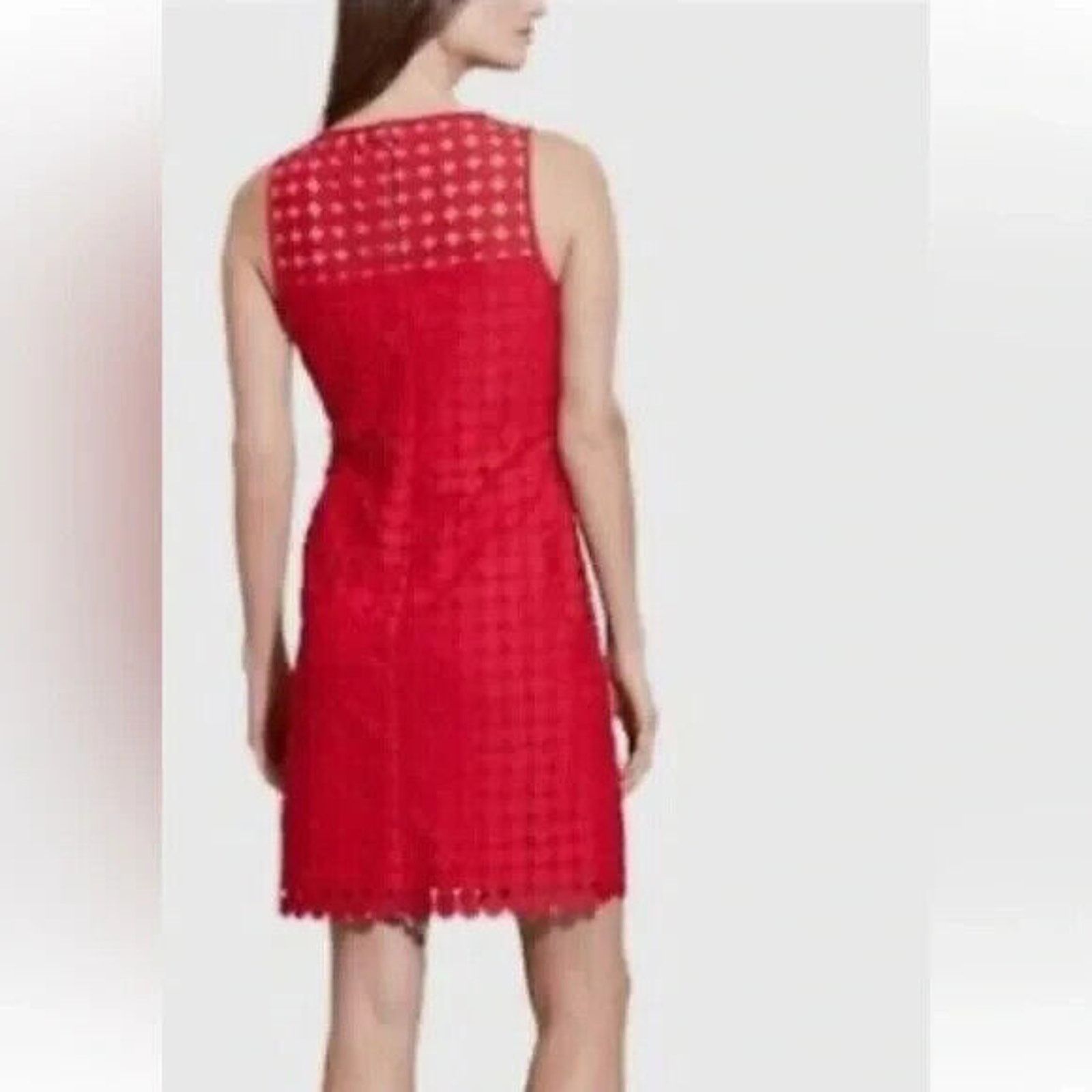 Ralph Lauren LAUREN RALPH LAUREN - LADY IN RED CIRCLES SHIFT DRESS - SZ 8 Size M / US 6-8 / IT 42-44 - 2 Thumbnail
