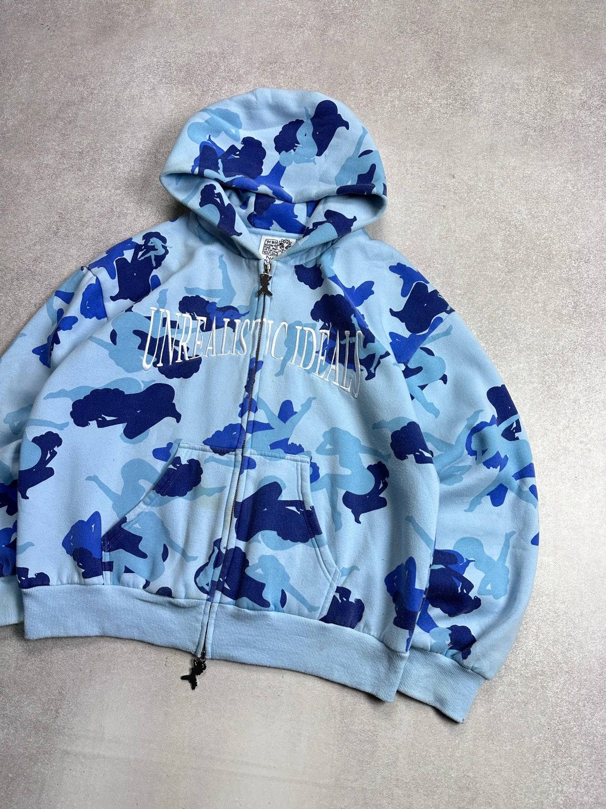 Vintage Unrealistic Ideals Pornstar Style Y2K Zip Hoodie M Size US M / EU 48-50 / 2 - 2 Thumbnail