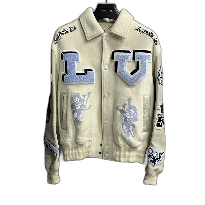 Louis Vuitton Louis Vuitton White Color-Block Long Sleeve Jacket Size US L / EU 52-54 / 3 - 1 Thumbnail