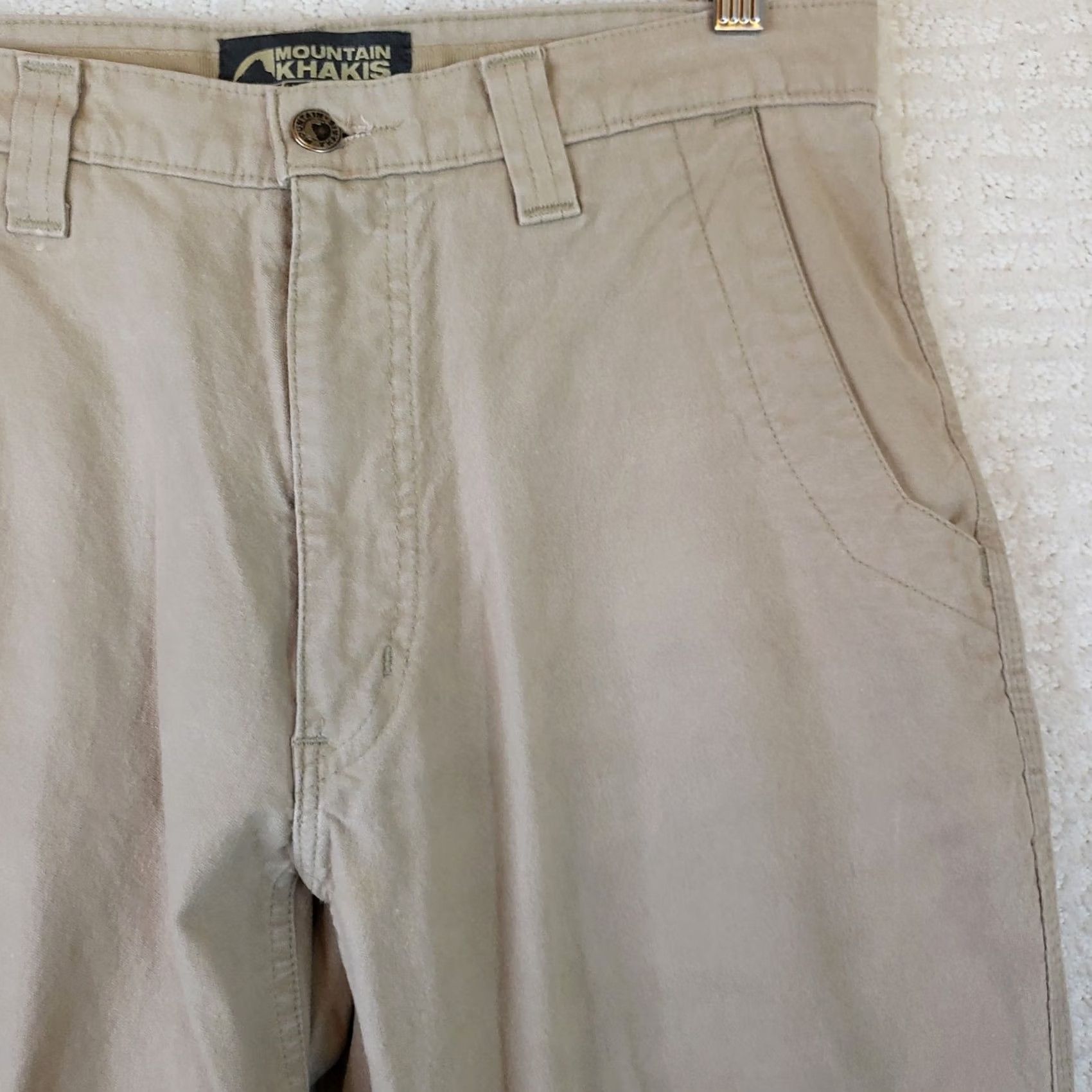 Mountain Khakis Mountain Khakis Teton Twill Pants Chino Mens 32x32 Beige Khaki Regular Straight 5-Pocket Canvas Cotton Size US 32 / EU 48 - 5 Thumbnail