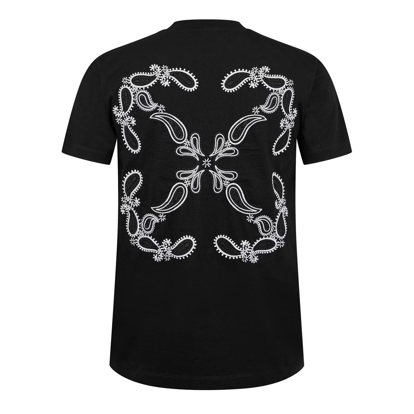 Off-White o1g2r1mq0226 Bandanna Skate Crew Neck T-Shirt In Black Size US XL / EU 56 / 4 - 6 Thumbnail