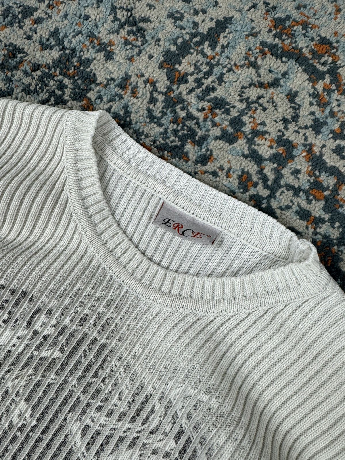Japanese Brand Vintage Y2K dragon tribal ribbed sweater knit rave techno Size US L / EU 52-54 / 3 - 6 Thumbnail