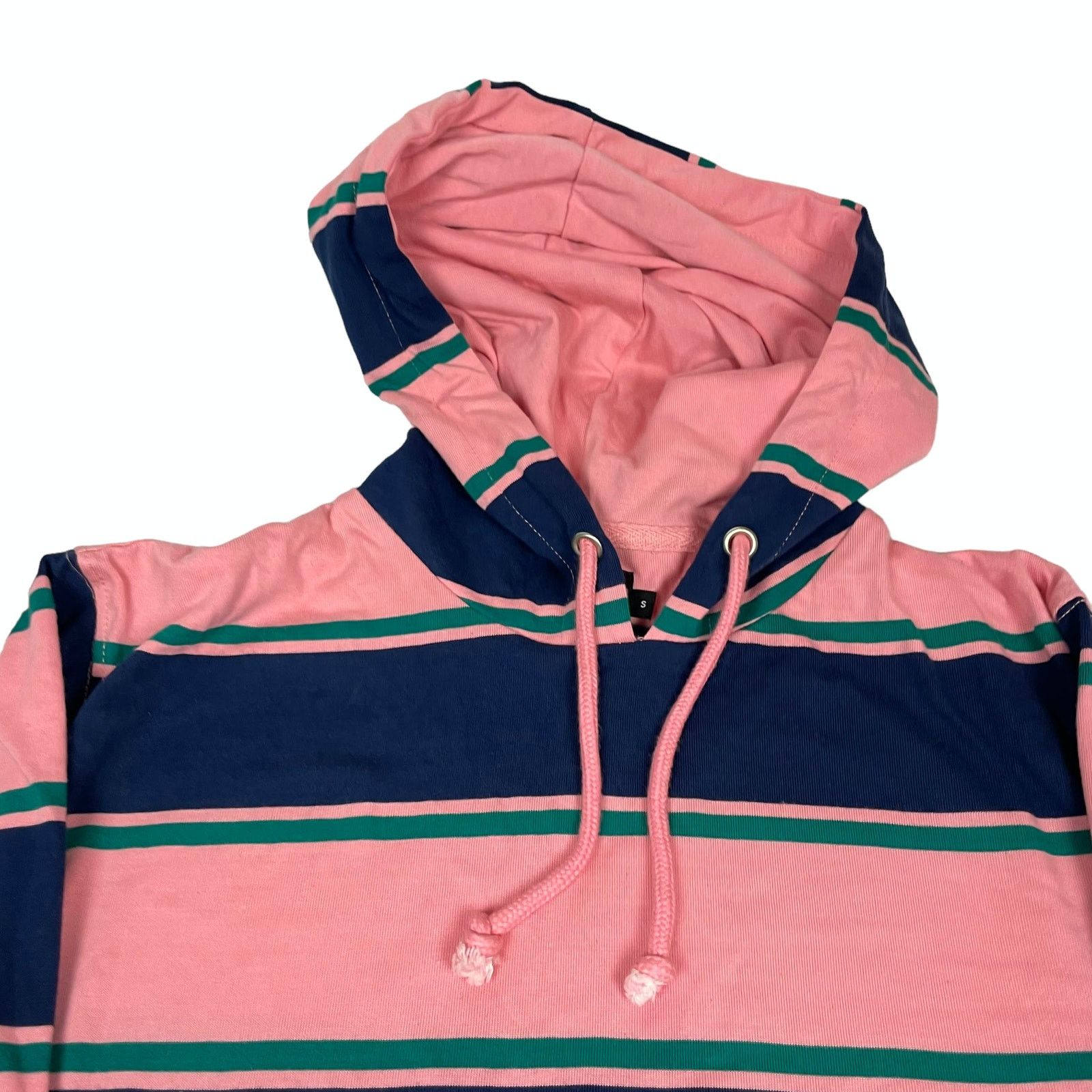Stussy Stussy Men's Blue Striped Long Sleeve Ribbed Cuffs Hoodie S Size US S / EU 44-46 / 1 - 3 Thumbnail