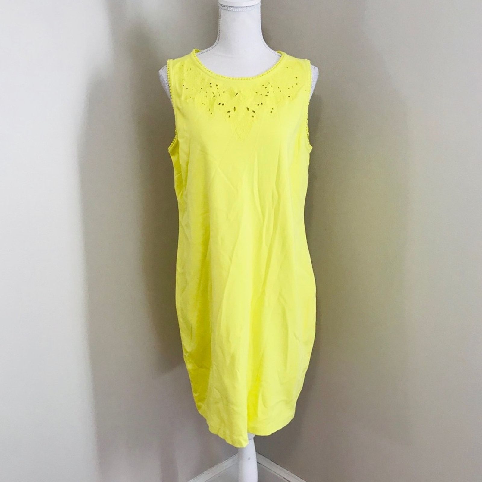 Robert Talbott Talbots Neon Dress Size Large Petite Size L / US 10 / IT 46 - 1 Thumbnail