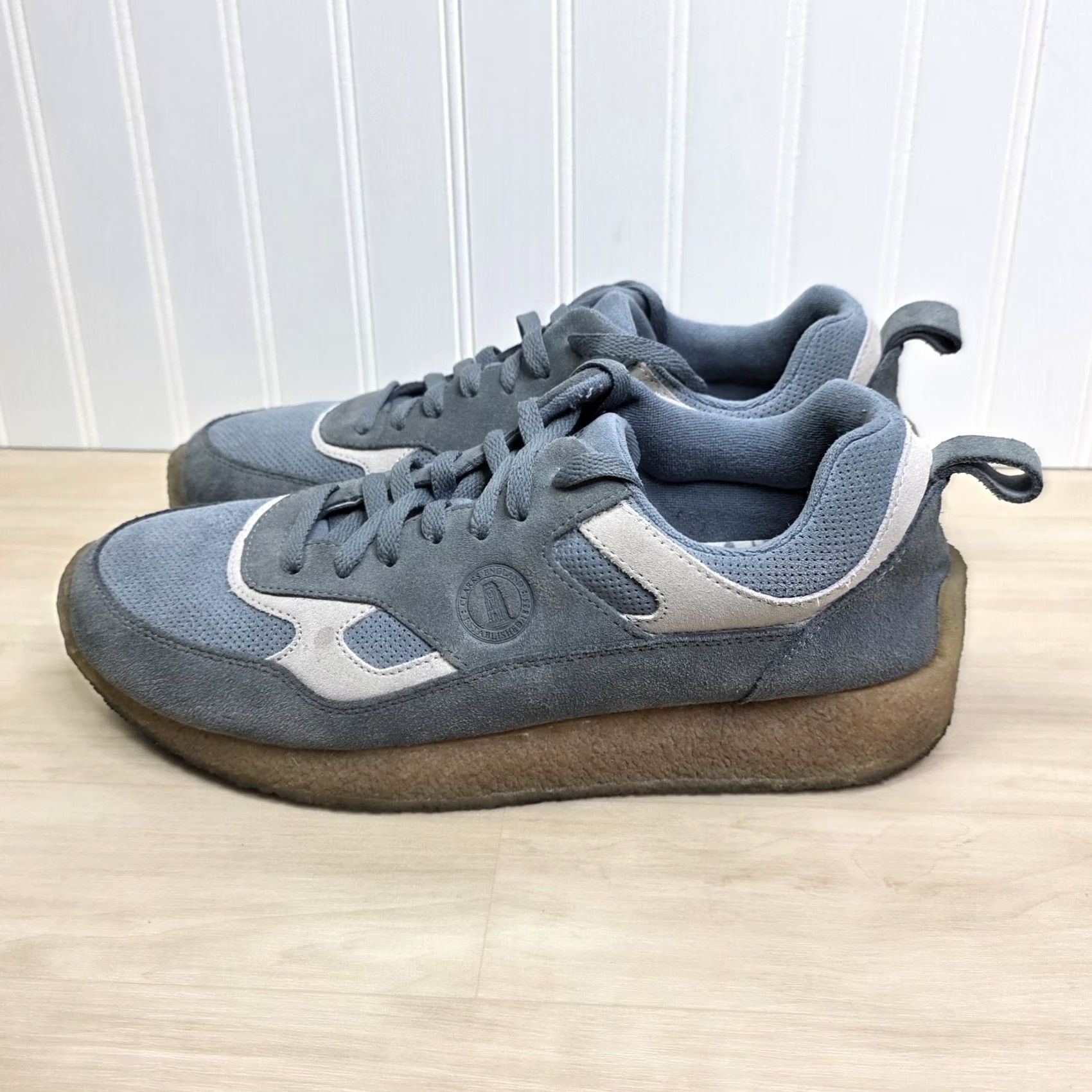 Clarks Clarks Originals X Ronnie Fieg 8th Street Lockhill Blue Gray Sneaker Suede 11 Mens Blue Street 90s Featured Size US 10 / EU 43 - 6 Thumbnail