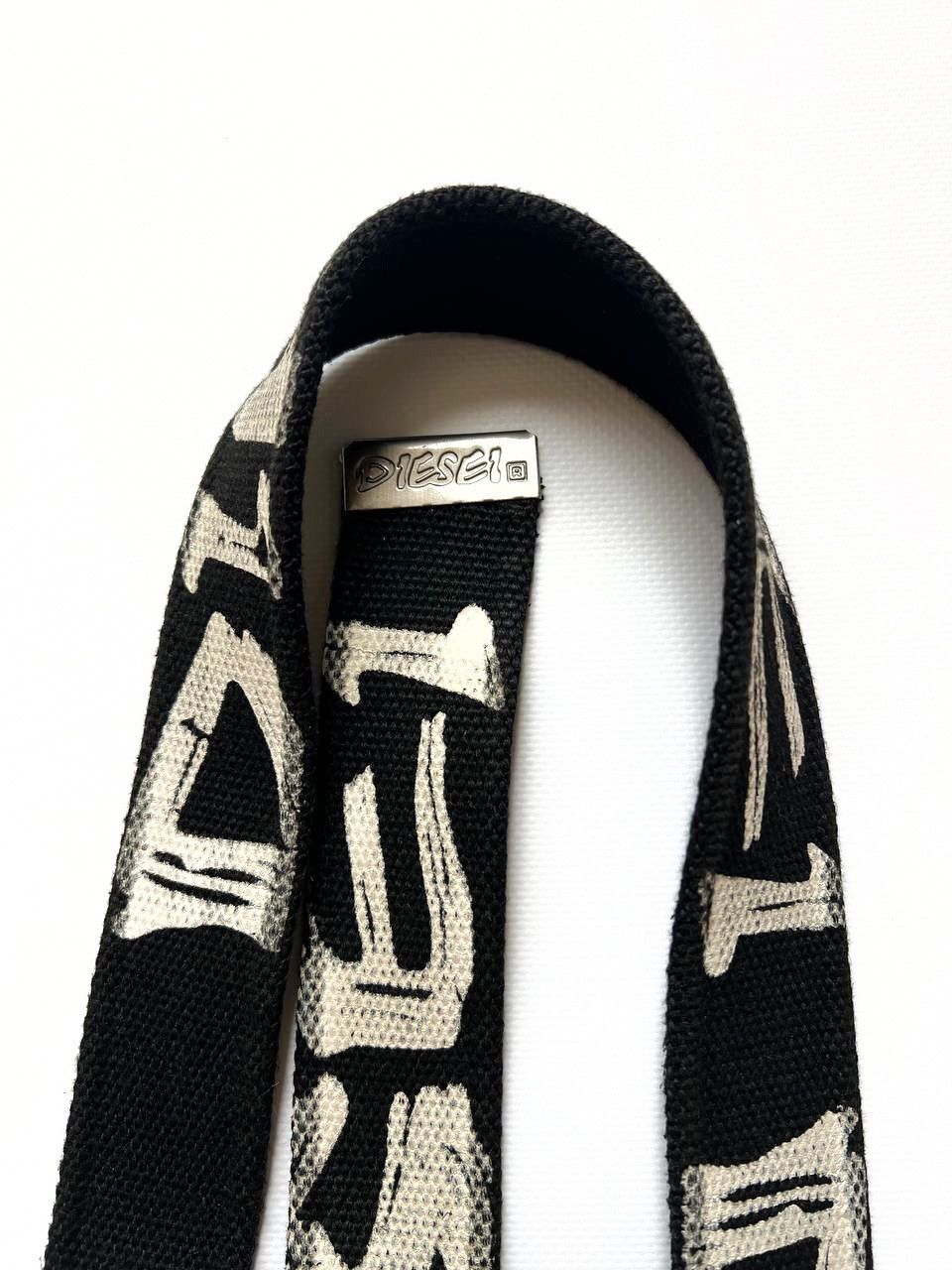 Diesel × Japanese Brand Crazy vintage Diesel monogram graffiti print logo rap belt Size ONE SIZE - 3 Thumbnail