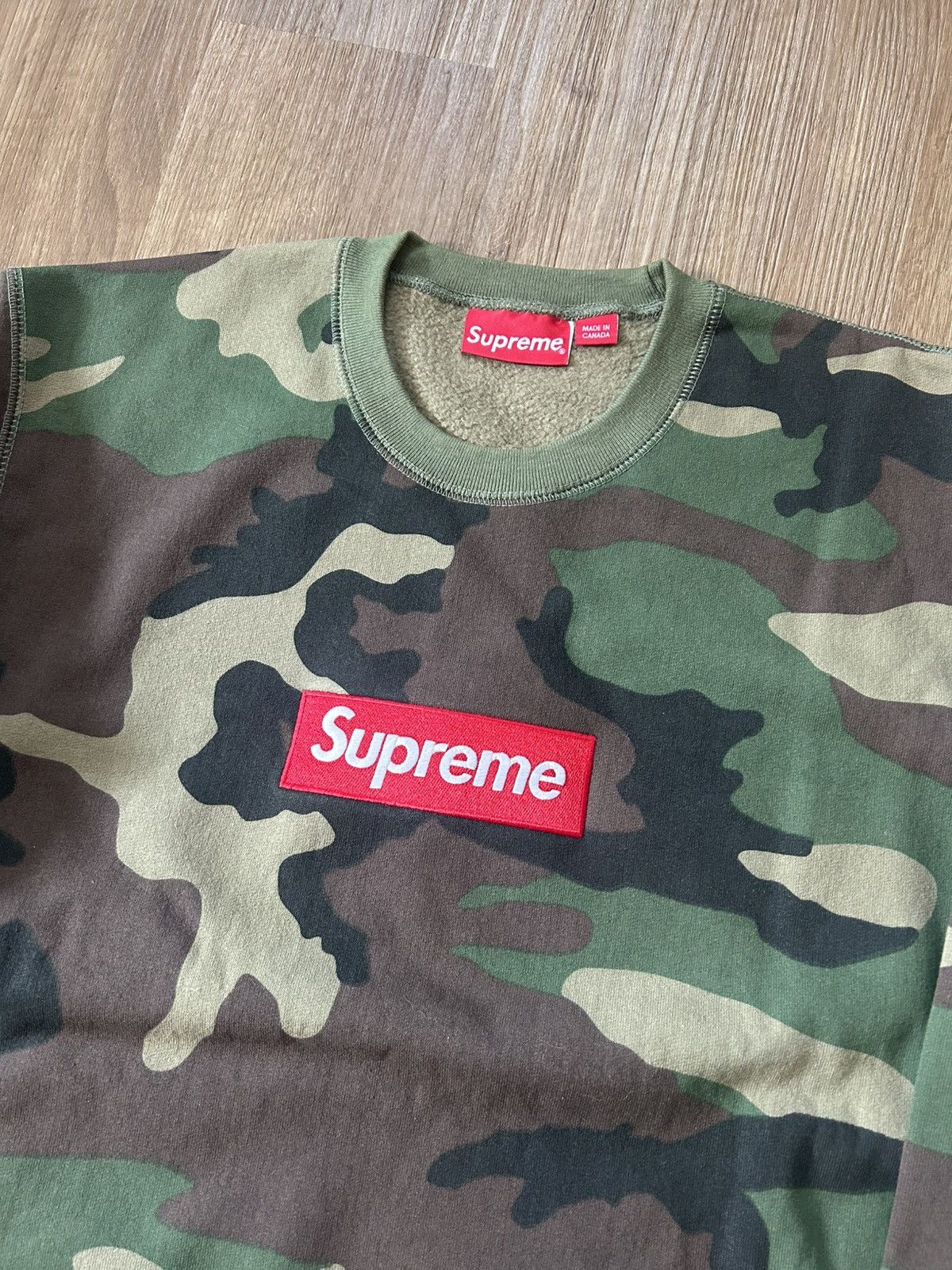 Supreme Supreme Camo Box Logo Crewneck FW15 Size US L / EU 52-54 / 3 - 2 Thumbnail