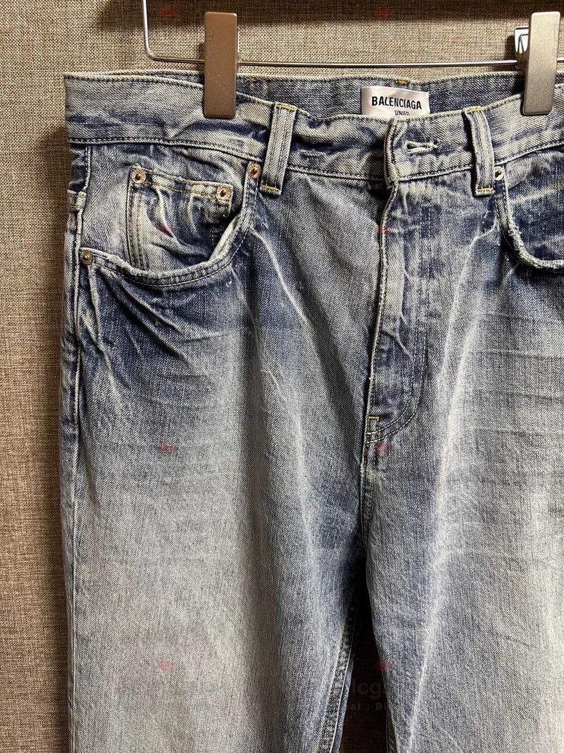 Balenciaga Balenciaga size S Vintage Flare Denim Pants Size US 27 - 8 Thumbnail