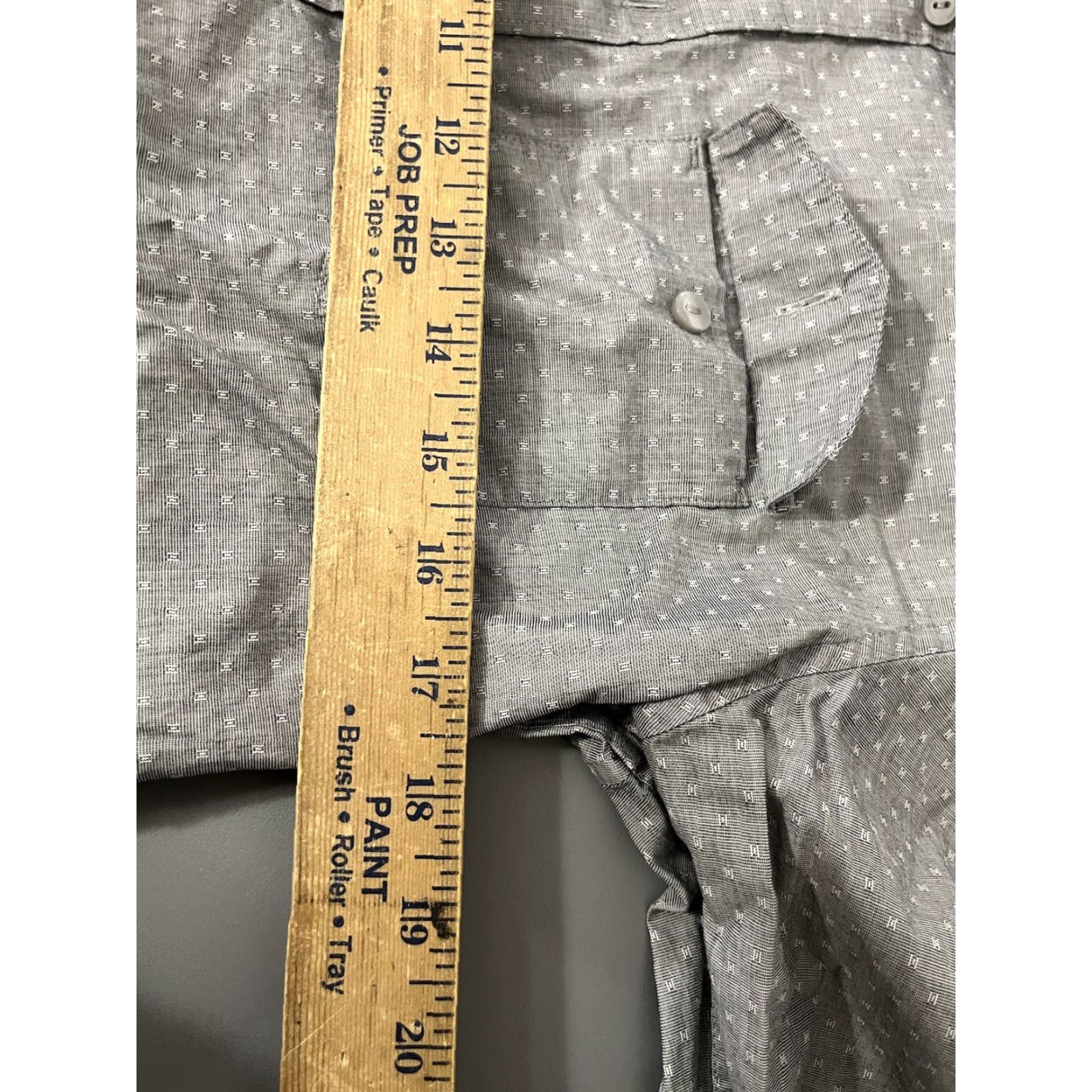 Calvin Klein Calvin Klein Shirt 100% Cotton Small Gray Non Iron Infinite Cool Polka Size US S / EU 44-46 / 1 - 5 Thumbnail