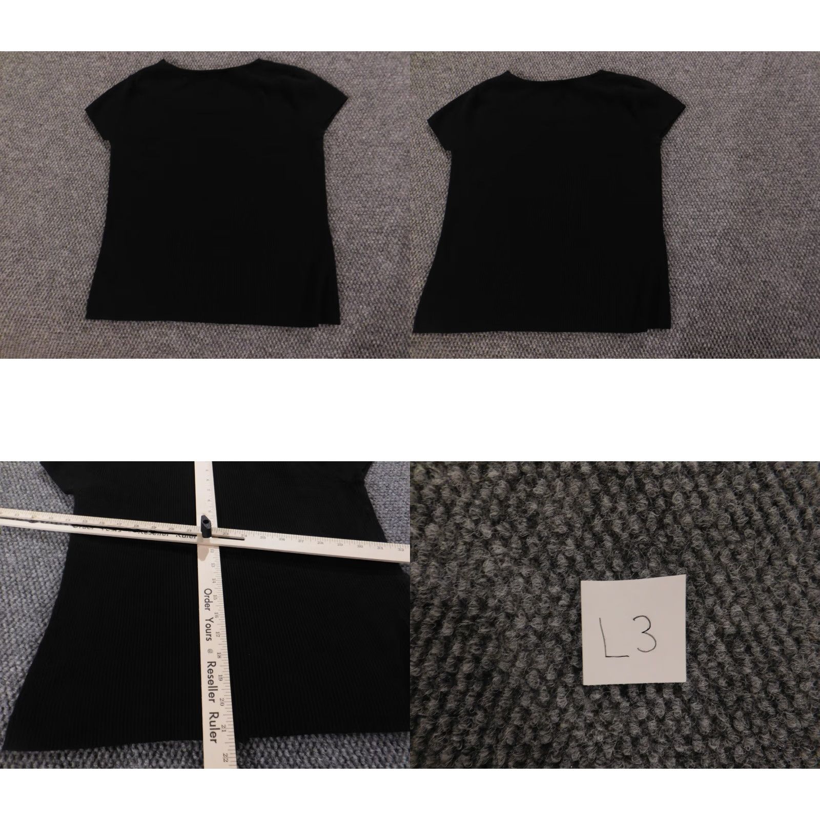 Vintage White Stag Shirt Womens Large Black Pullover T-Shirt Short Sleeve Crew Neck Cap Sleeve Ruffle Breathable Stretch Basic Casual Vintage No Size L / US 10 / IT 46 - 8 Thumbnail