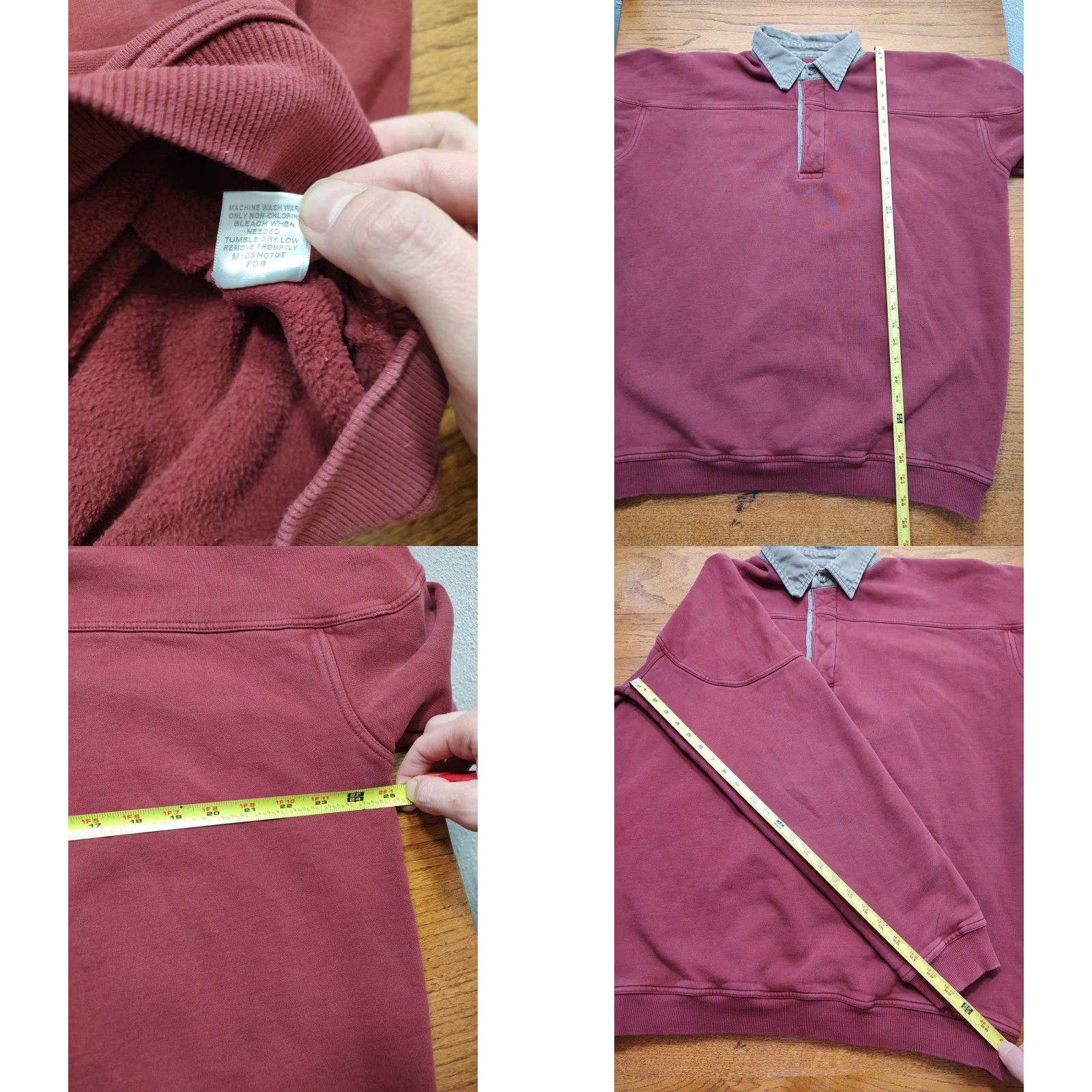 Vintage CABELAs Sweatshirt Mens LT Red Long Sleeve Henley Collared Style Tag Large Tall Size US L / EU 52-54 / 3 - 8 Thumbnail