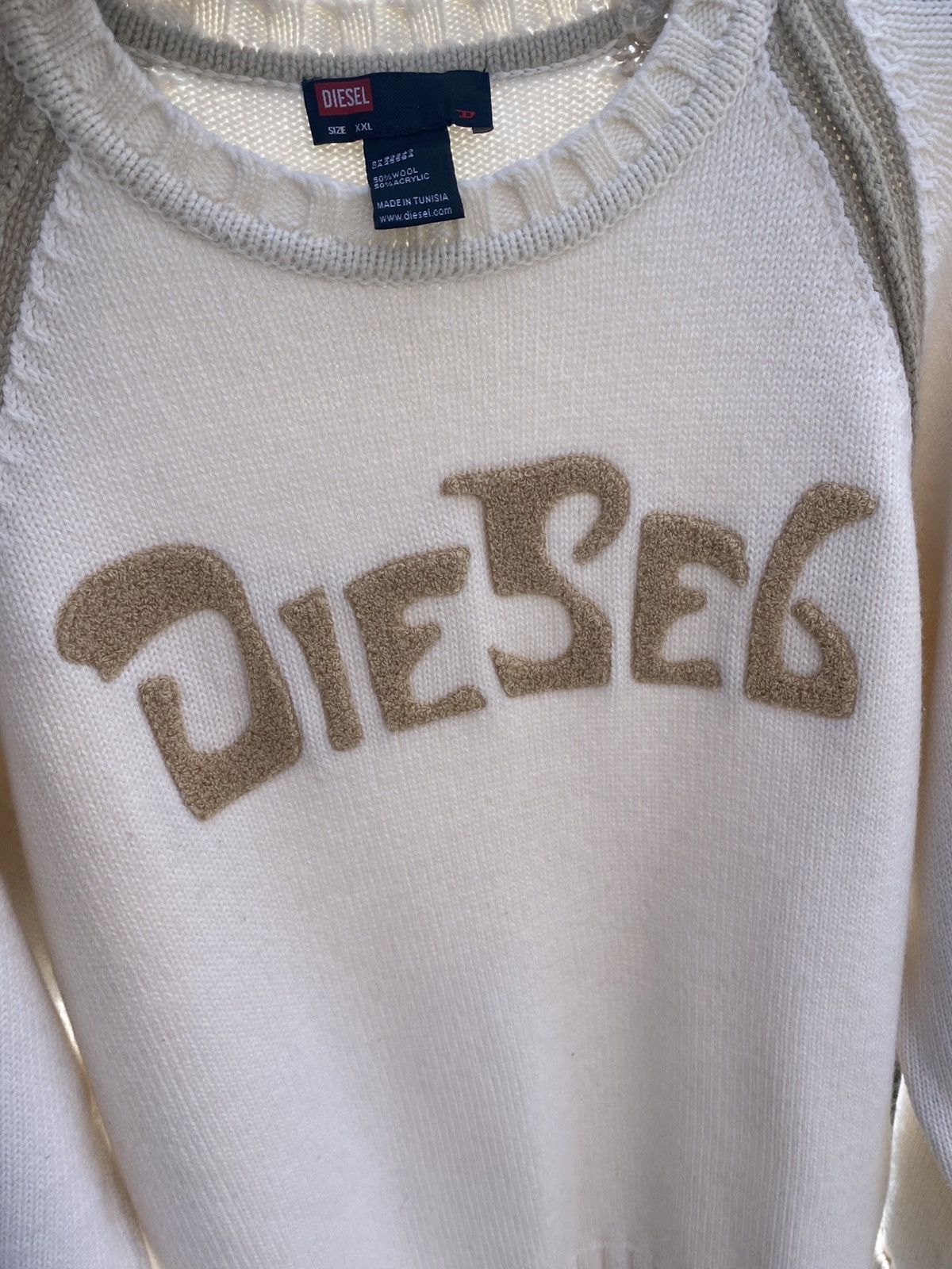 Diesel Diesel 2000's Y2K knit wool sweatshirt big logo - XXL Size US XXL / EU 58 / 5 - 14 Thumbnail