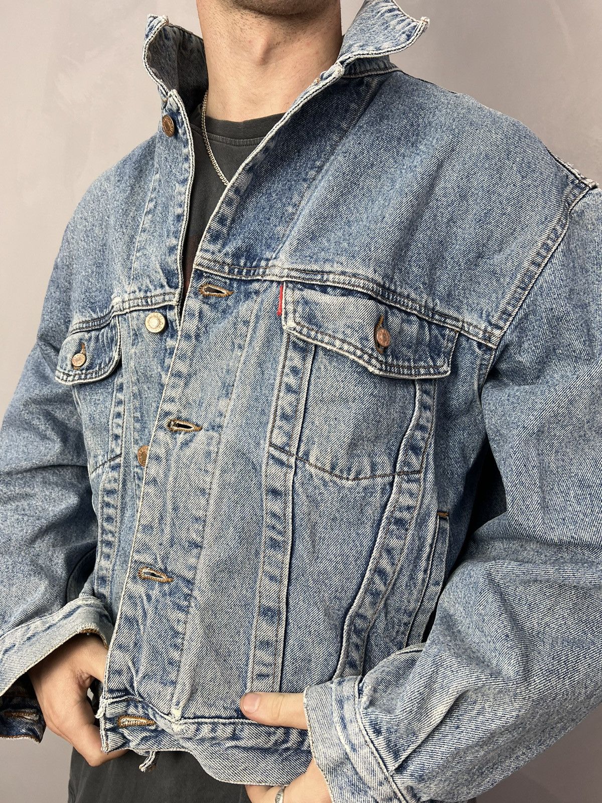Diesel × Japanese Brand Diesel Distressed Denim Trucker boxy Jacket Size US M / EU 48-50 / 2 - 4 Thumbnail