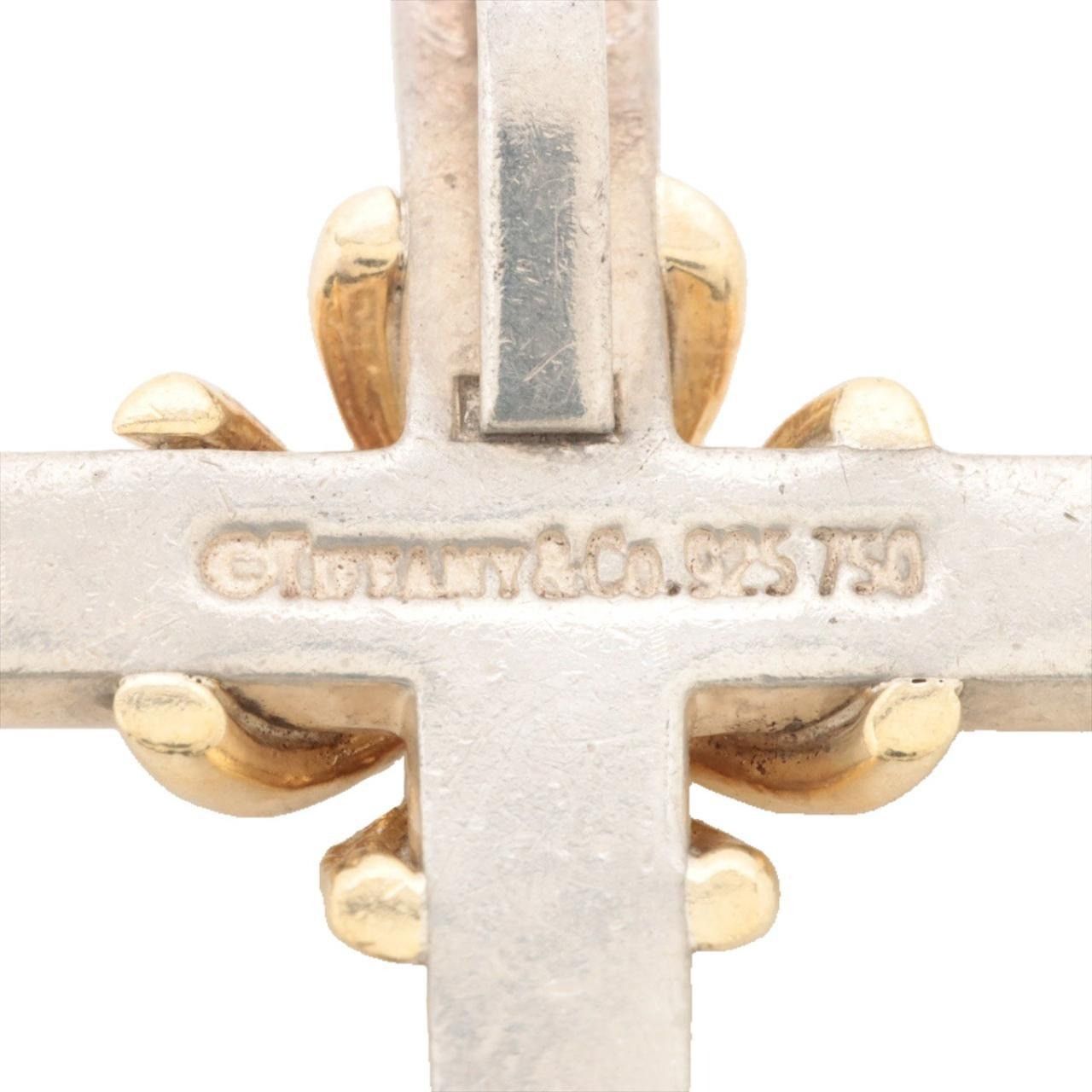 Tiffany & Co. Tiffany & Co. Signature Cross Pendant Silver and 18k Gold Size ONE SIZE - 3 Thumbnail