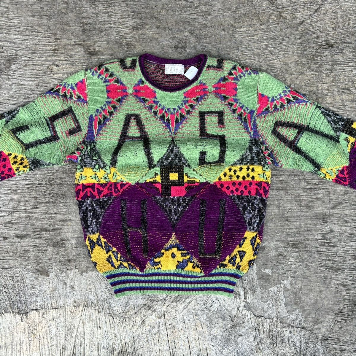 Coogi × Designer Coogi style Pashu Shin Hosokawa knitwear 3D Art Size US L / EU 52-54 / 3 - 2 Thumbnail