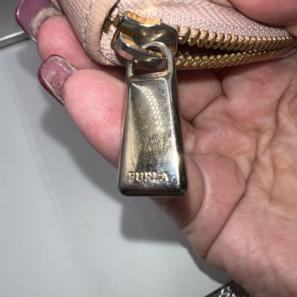 Furla Furla Saffiano Leather Made in Italy Zip Around Wallet in Bl Size ONE SIZE - 12 Thumbnail