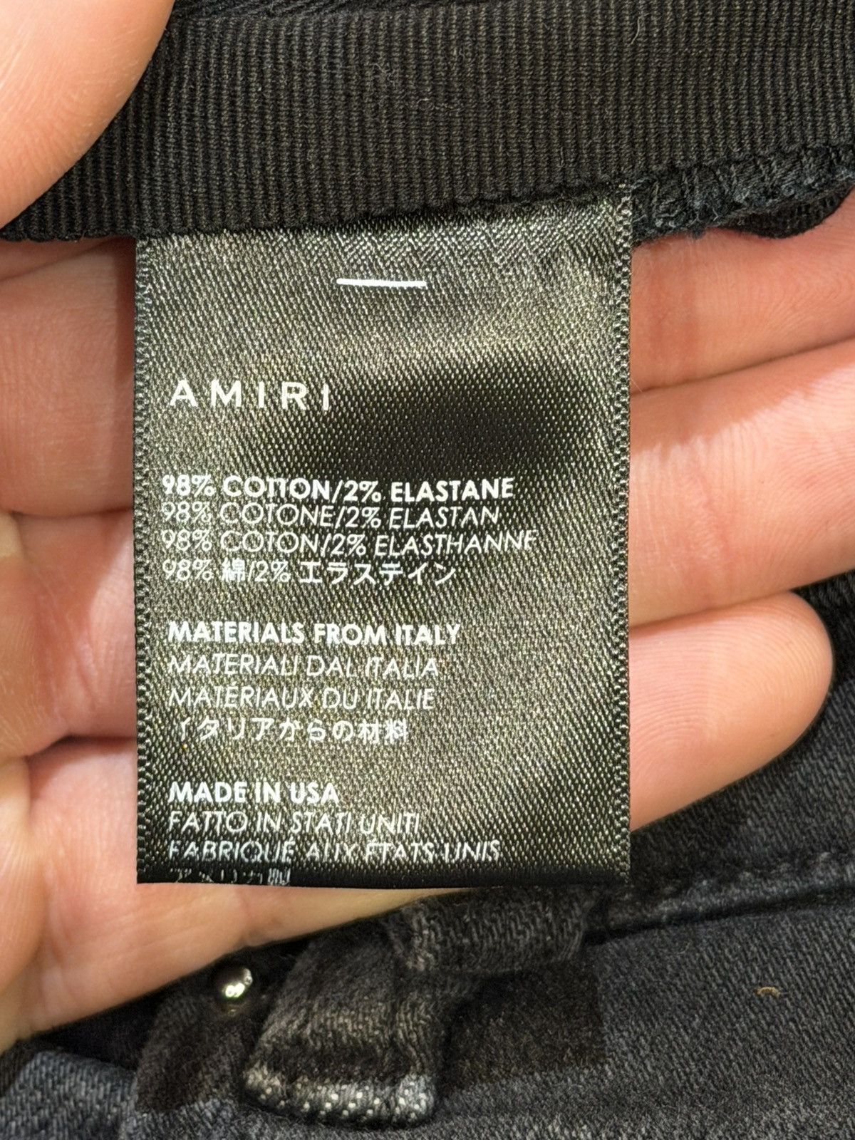 Amiri Amiri Black Track Denim Jeans - Blue Stripe Size US 36 / EU 52 - 4 Thumbnail