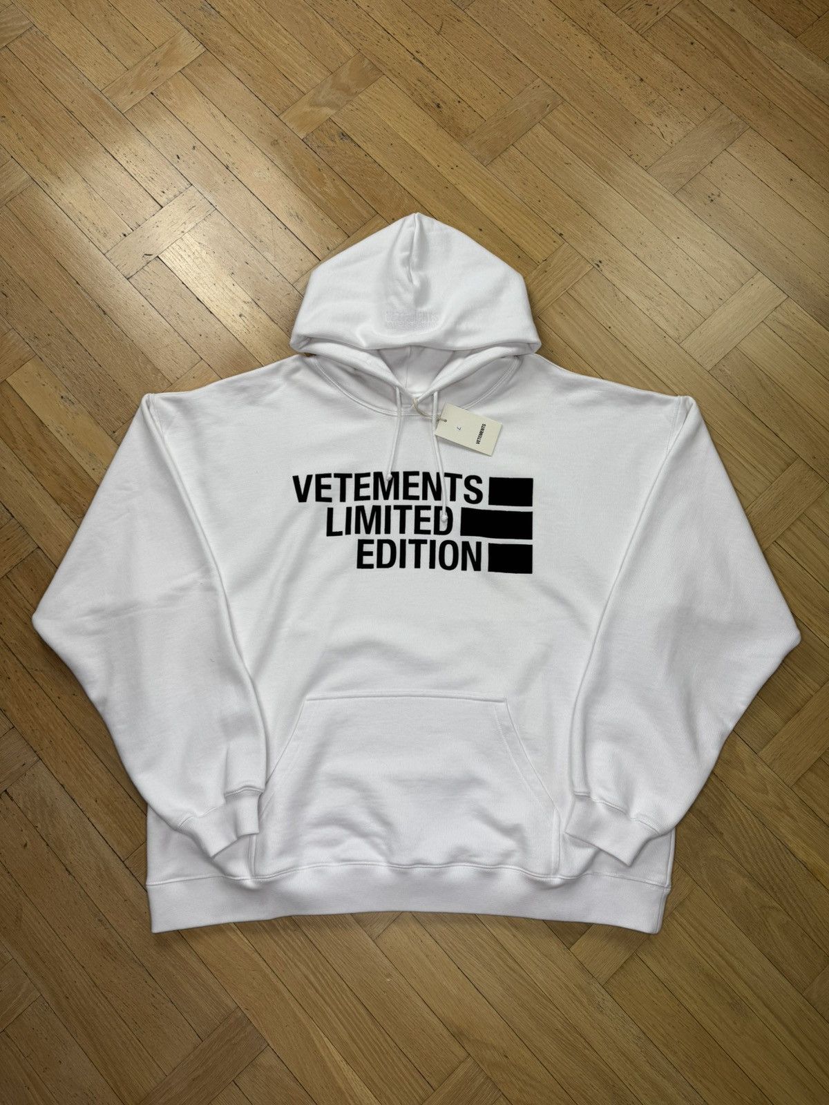 Vetements White Hoodie | Grailed