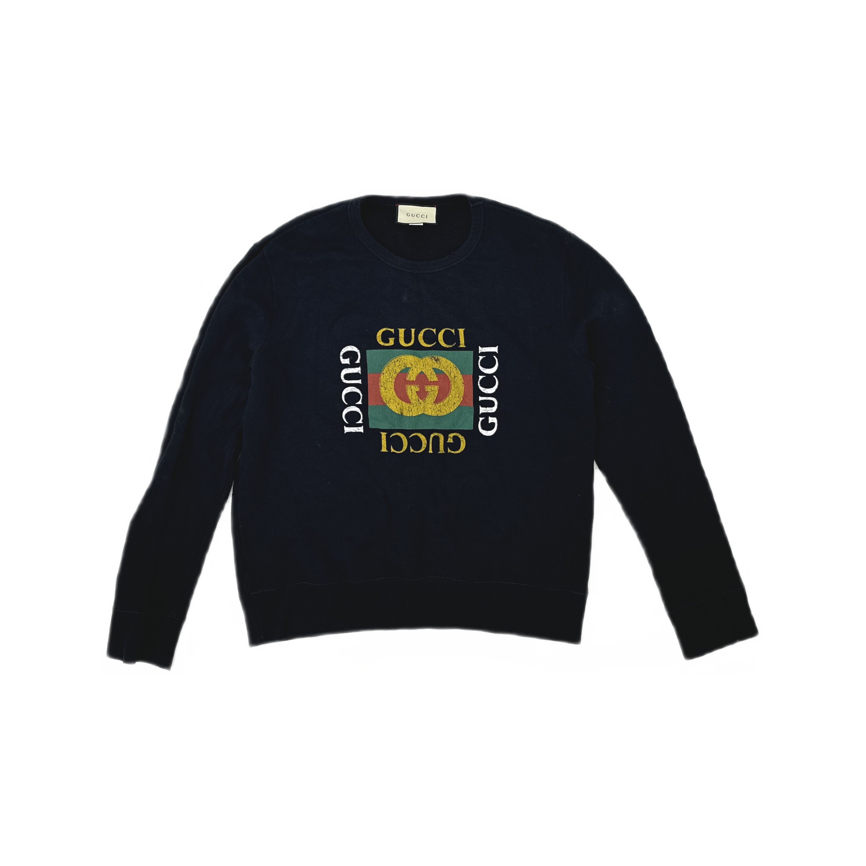 Gucci Gucci Logo Print Sweatshirt Size XL Size US XL / EU 56 / 4 - 1 Thumbnail