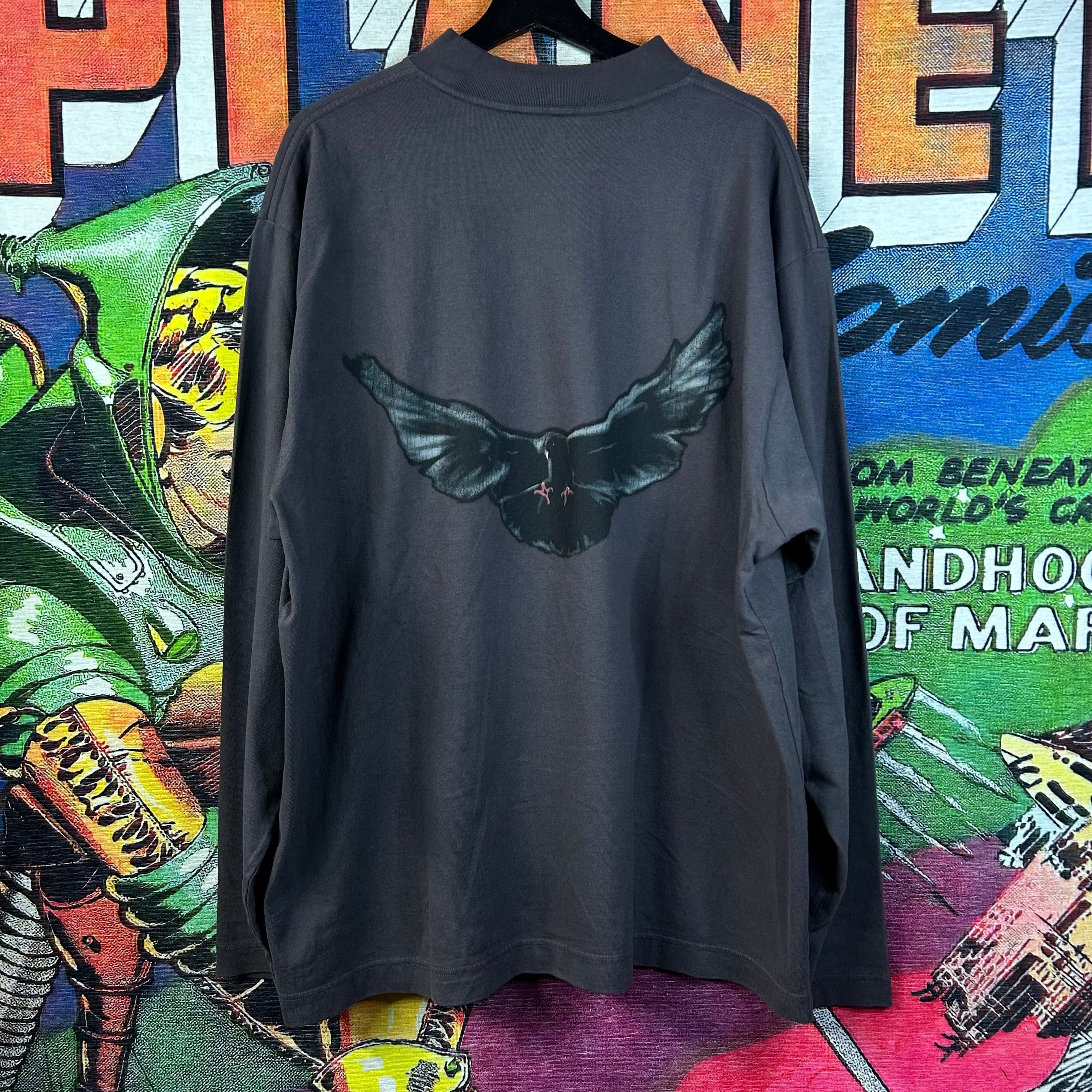 Yeezy Gap Dove Black Longsleeve Tee Size Small - tianchih.com