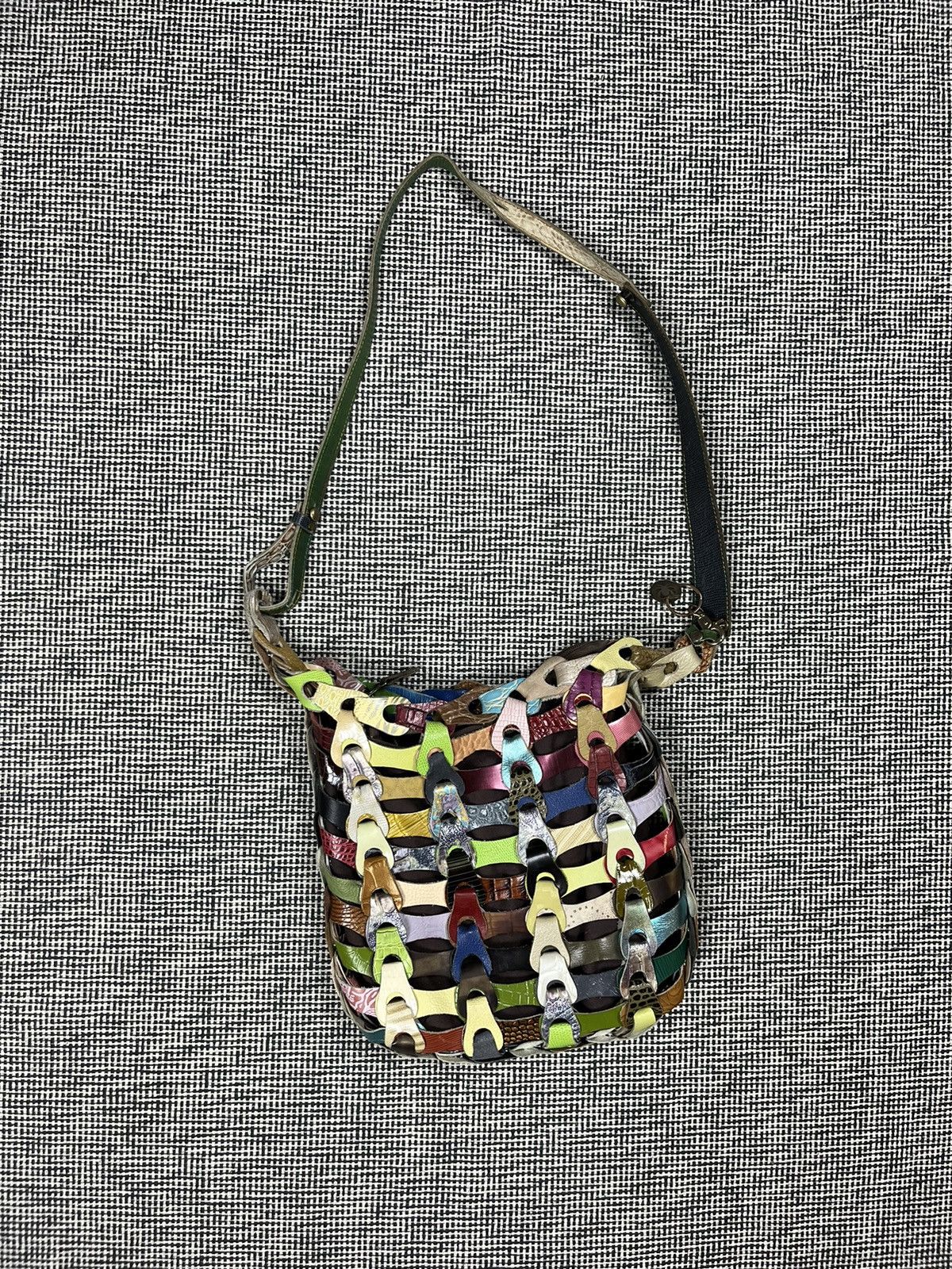 Japanese Brand Octopus avant garde woven leather crossbody bag y2k Size ONE SIZE - 1 Thumbnail