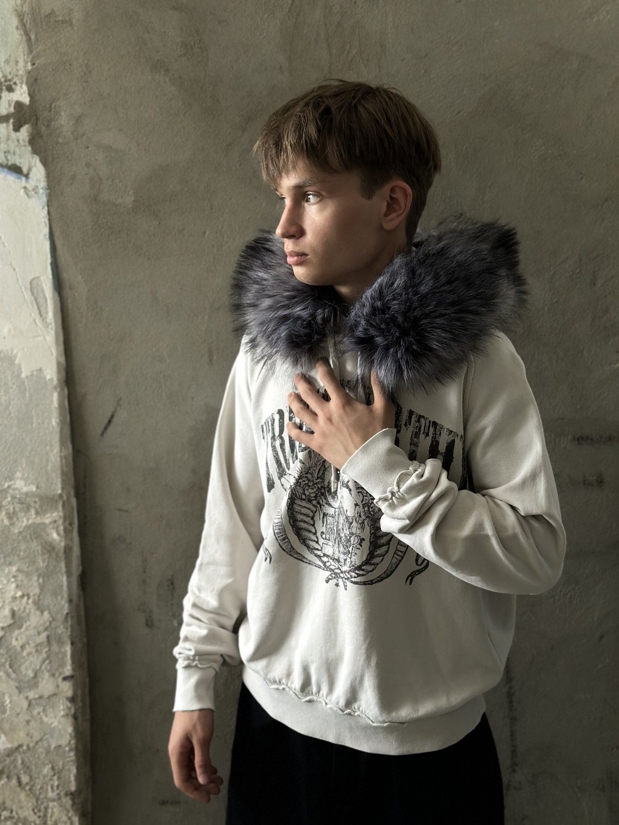 Handmade Vintage Japanese Style Peter Werth Fur Custom Hoodie Y2K 00s Size US L / EU 52-54 / 3 - 6 Thumbnail