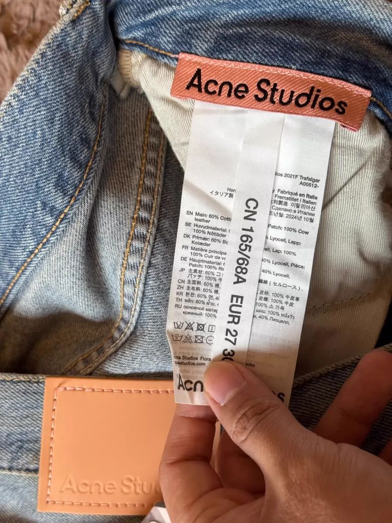 Acne Studios acne studios Blue splash-wash jeans 2503-Nextarrow Size US 27 - 4 Thumbnail