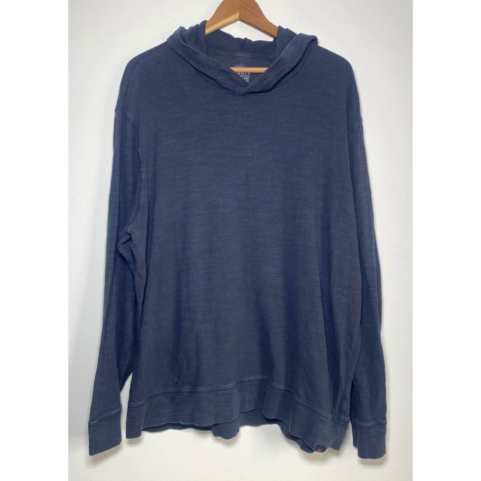 Faherty VINTAGE Faherty Men’s Sunwashed Midweight Organic Hoodie - Blue Nights 2XL Hoodie Mens City Classic 90s Size US XXL / EU 58 / 5 - 3 Thumbnail