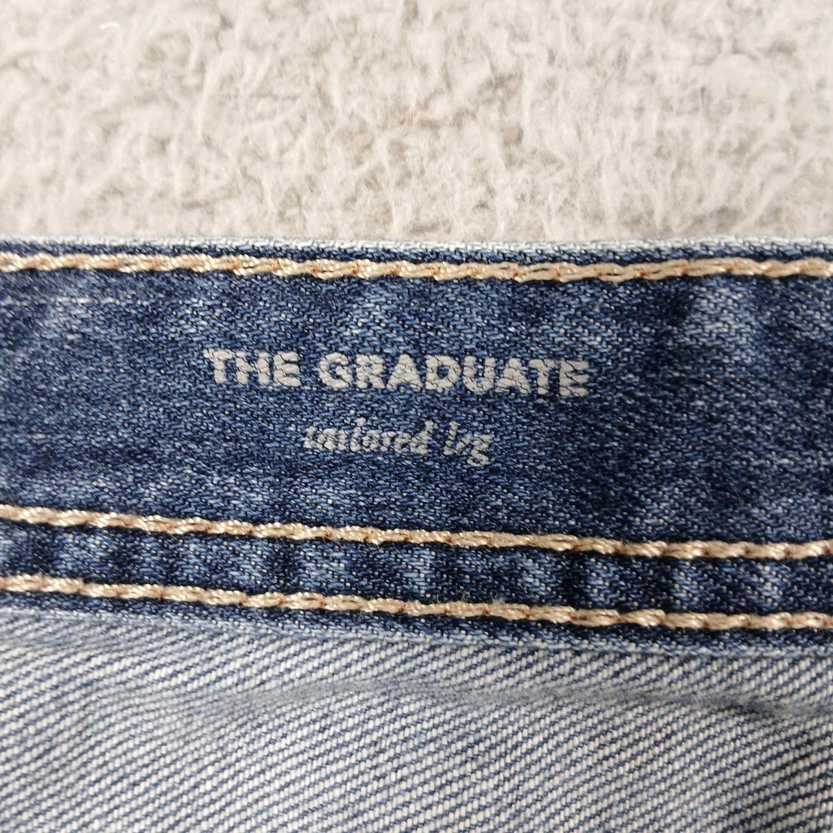 Denime AG Adriano Goldschmied The Graduate Tailored Leg Jeans Men's Blue Denim EUC Size US 34 / EU 50 - 5 Thumbnail