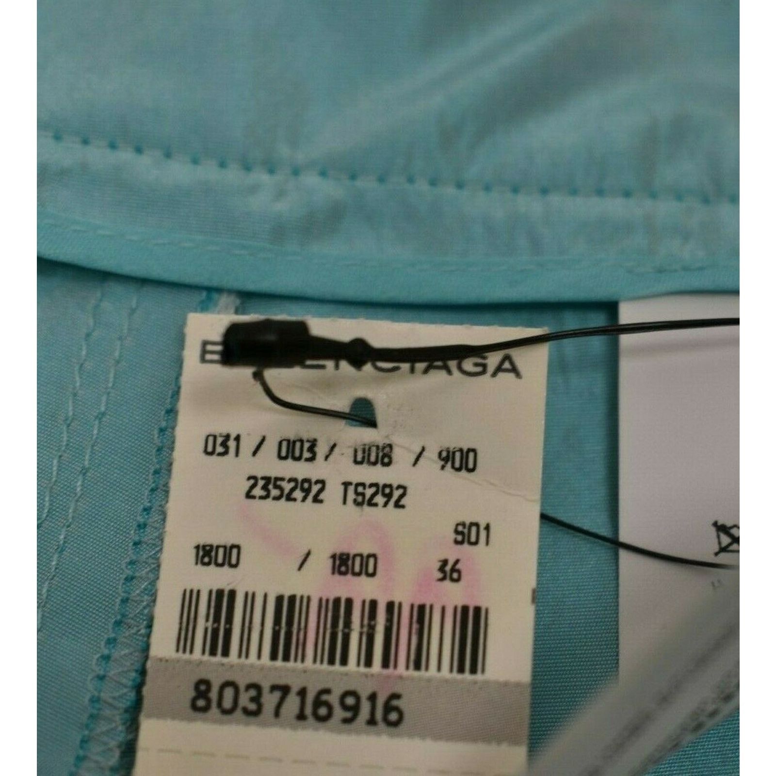 Balenciaga BALENCIAGA TURQUOISE SILK BERMUDA SHORTS SKIRT 36 $895 ITALY Size 36" / US 14 / IT 50 - 11 Thumbnail