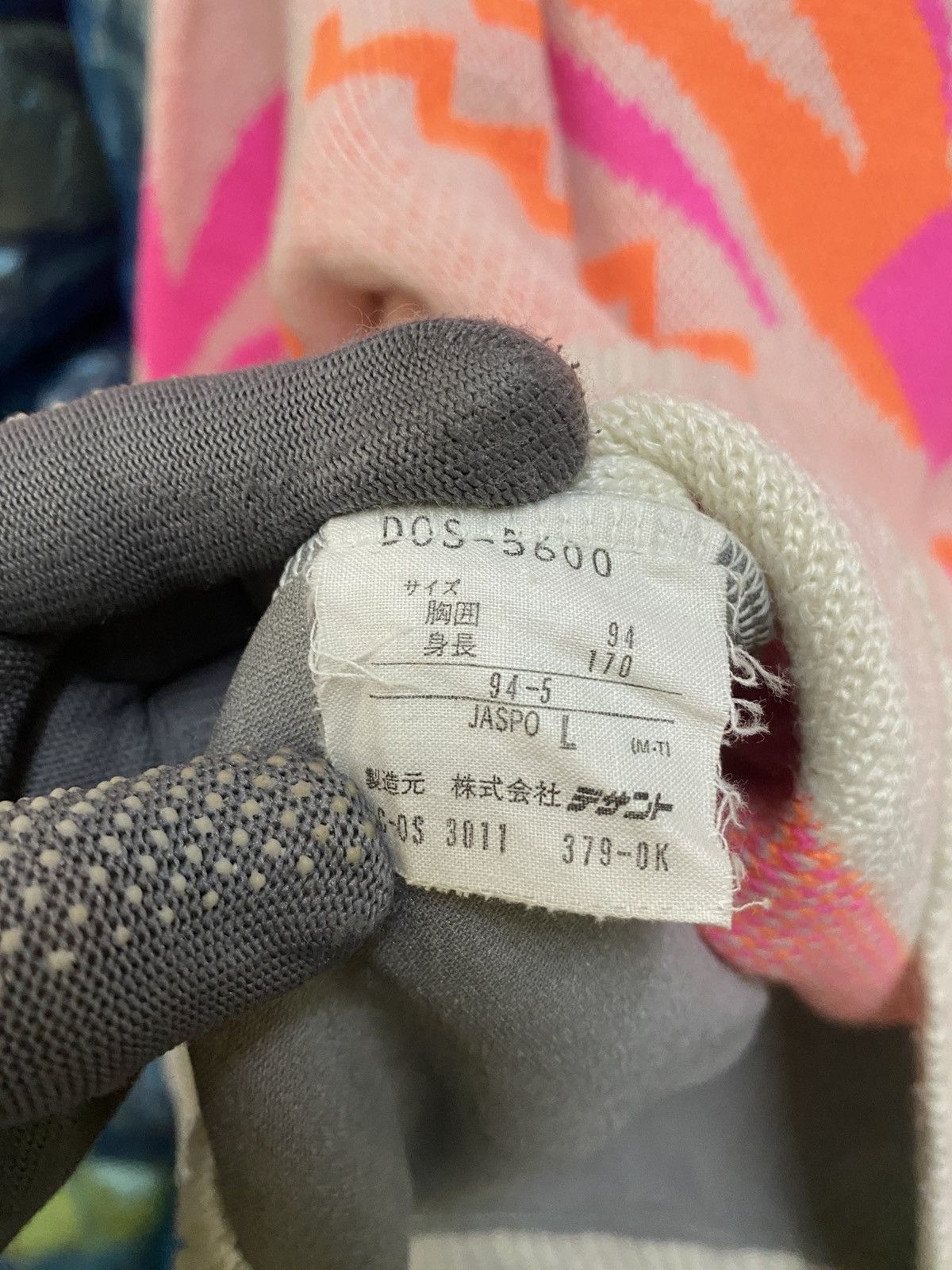 Descente Vintage DESCENTE Racing Knit Sweater 90s Retro Pink Neon Size US M / EU 48-50 / 2 - 13 Thumbnail