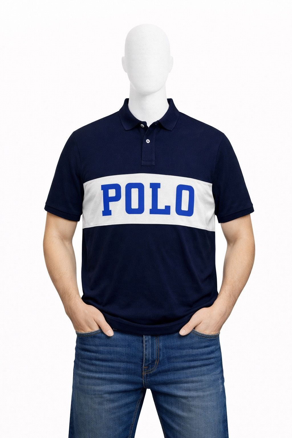 Polo Ralph Lauren Polo Ralph Lauren Big Logo Polo Shirt Size M PRL Navy Size US M / EU 48-50 / 2 - 1 Thumbnail