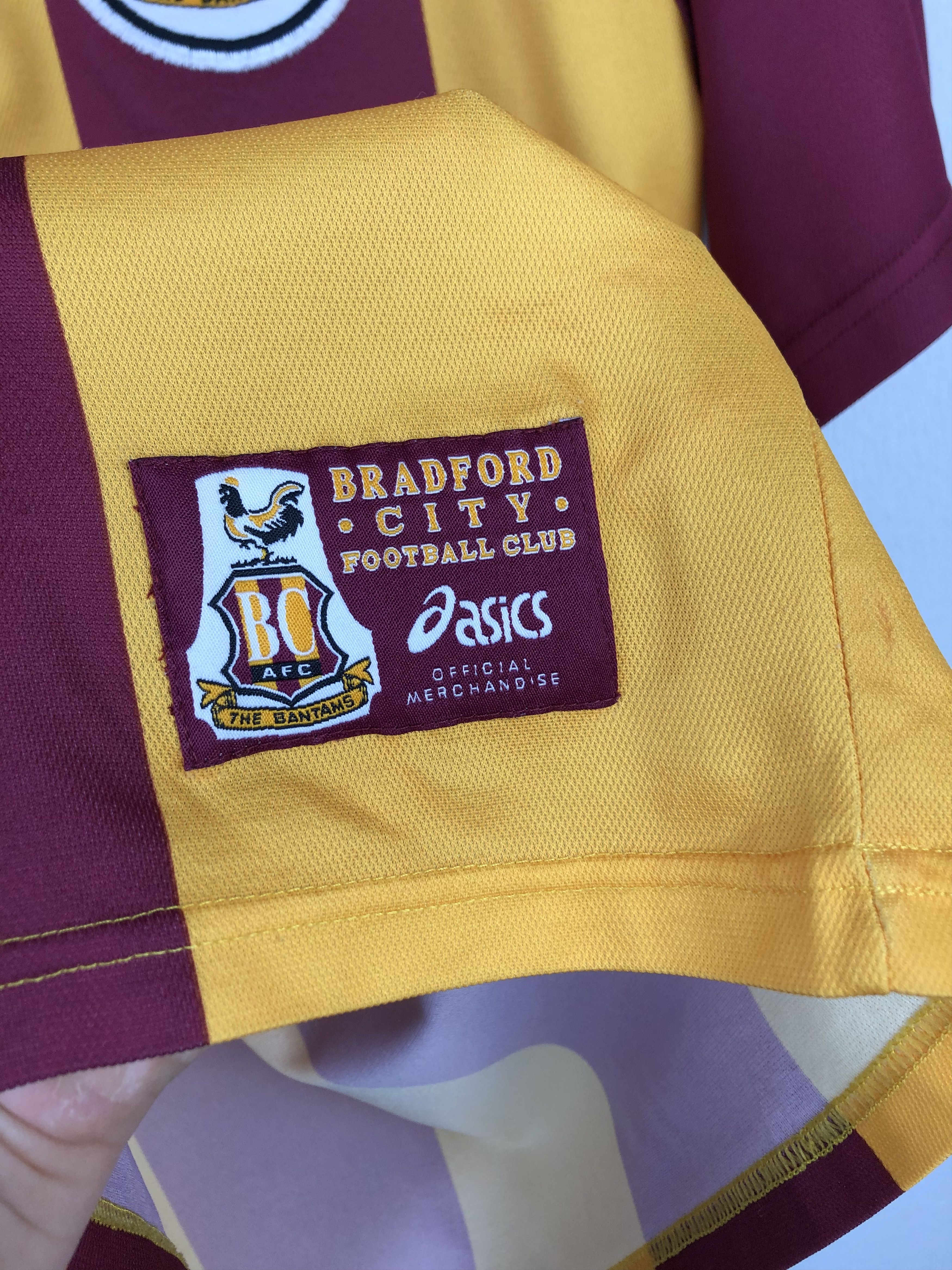 Vintage Bradford City Home football shirt 1999 Soccer Asics Jersey Size US M / EU 48-50 / 2 - 4 Thumbnail