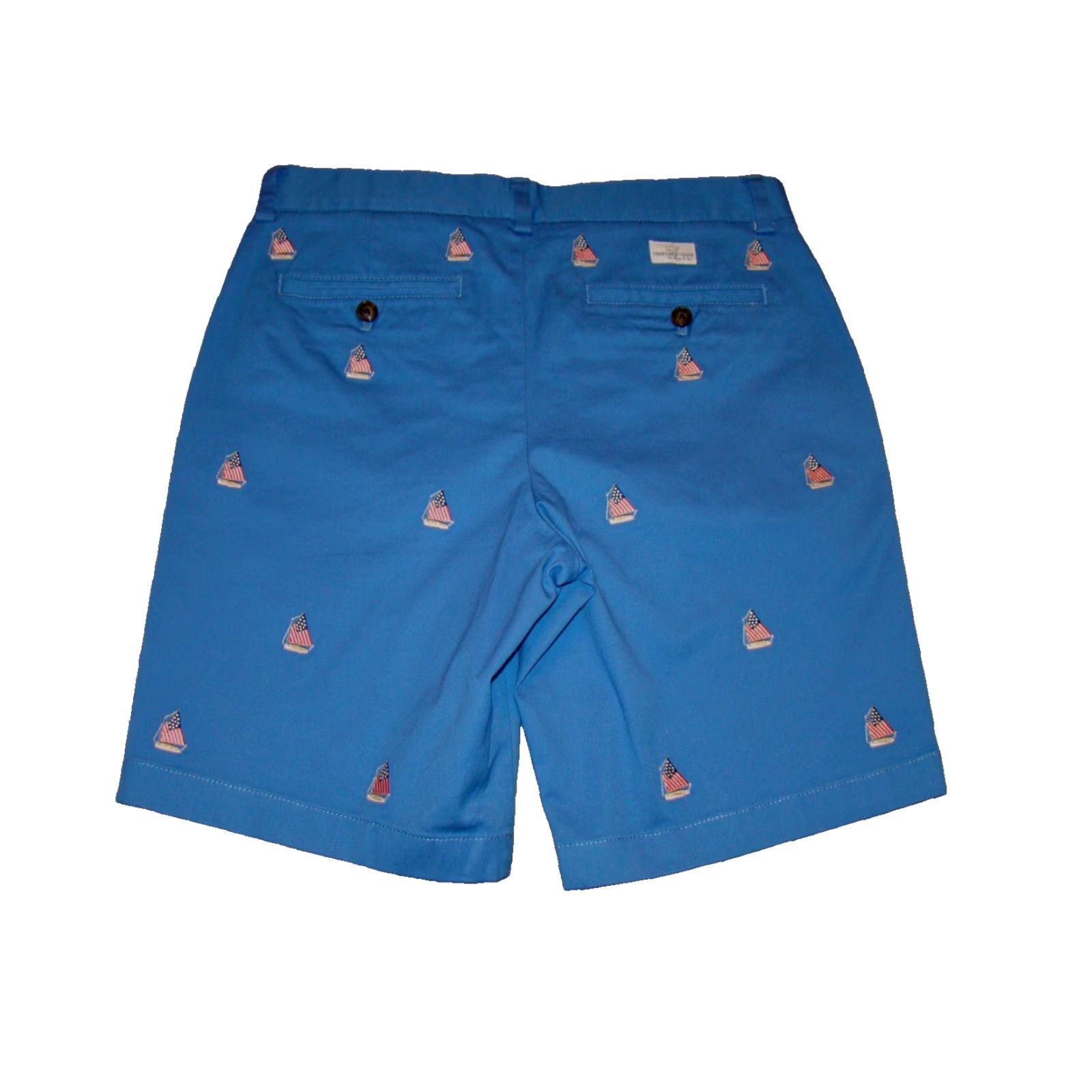 Vineyard Vines VINTAGE? No — but not vintage. Vineyard Vines Mens Size 30 Blue USA Embroidered Flag Sail Boat Breaker Shorts Shirt? Size US 30 / EU 46 - 5 Thumbnail