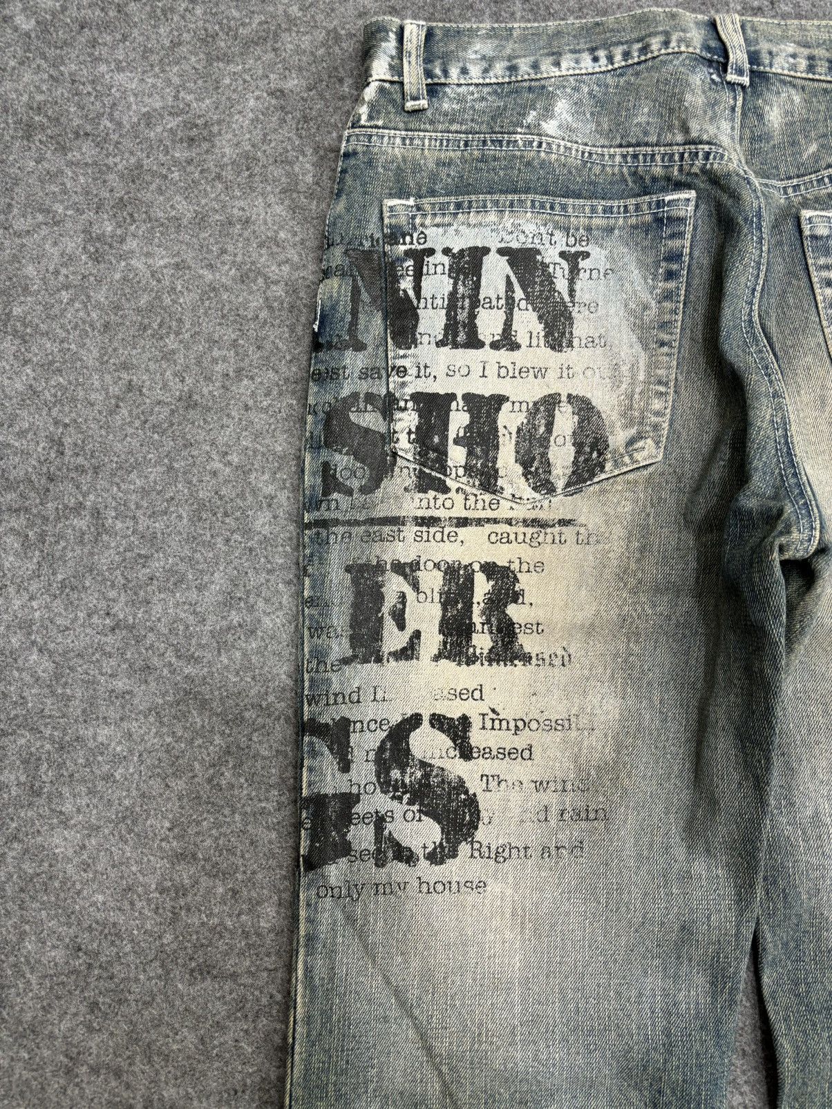 Japanese Brand 🔥FLARE🔥BERNINGS SHO Japan Punk Designer Junya Denim F546 Size US 30 / EU 46 - 16 Thumbnail