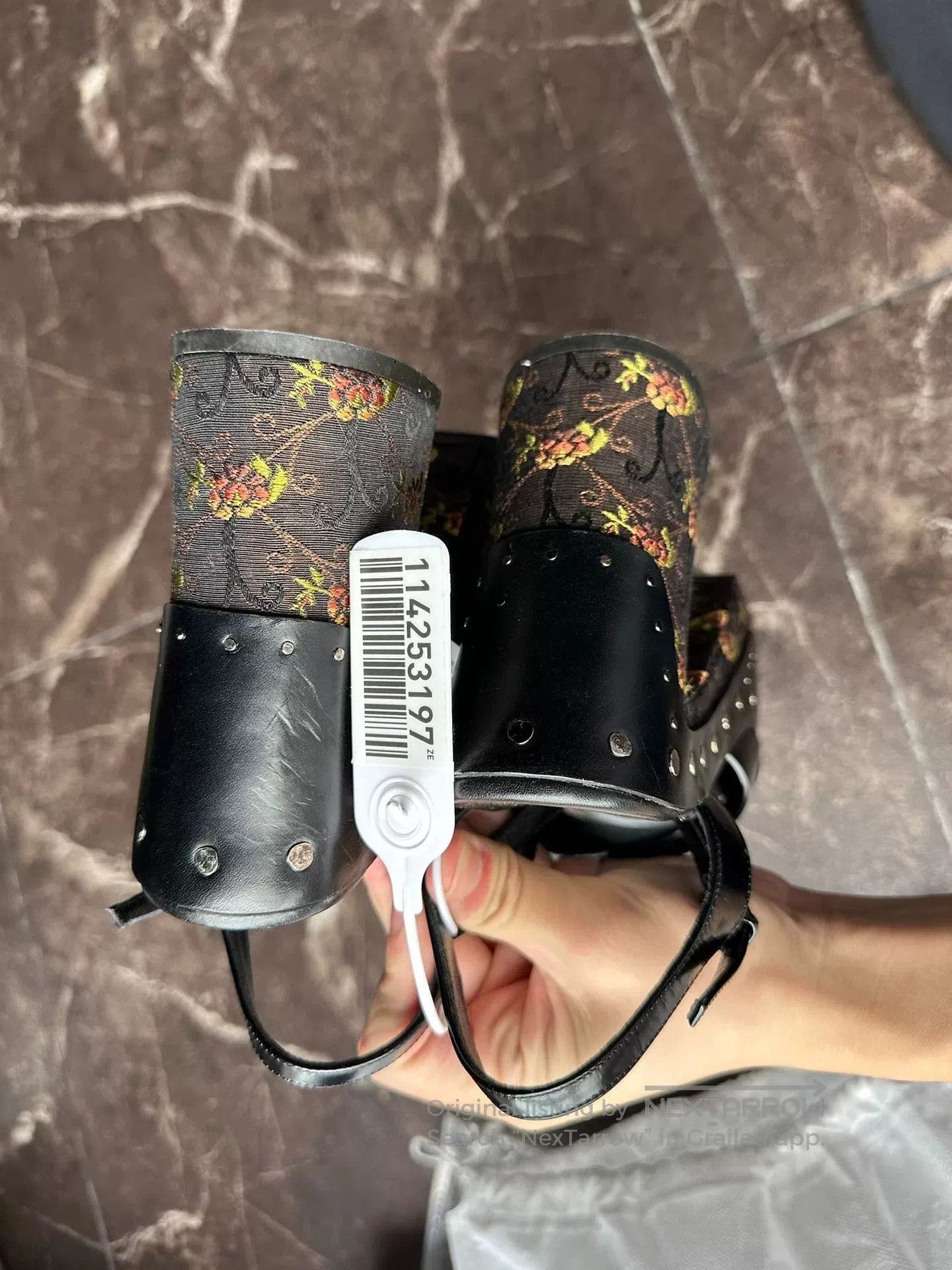 Prada Prada Runway Women's Chunky Heel Floral Shoes. Size US 6 / IT 36 - 5 Thumbnail