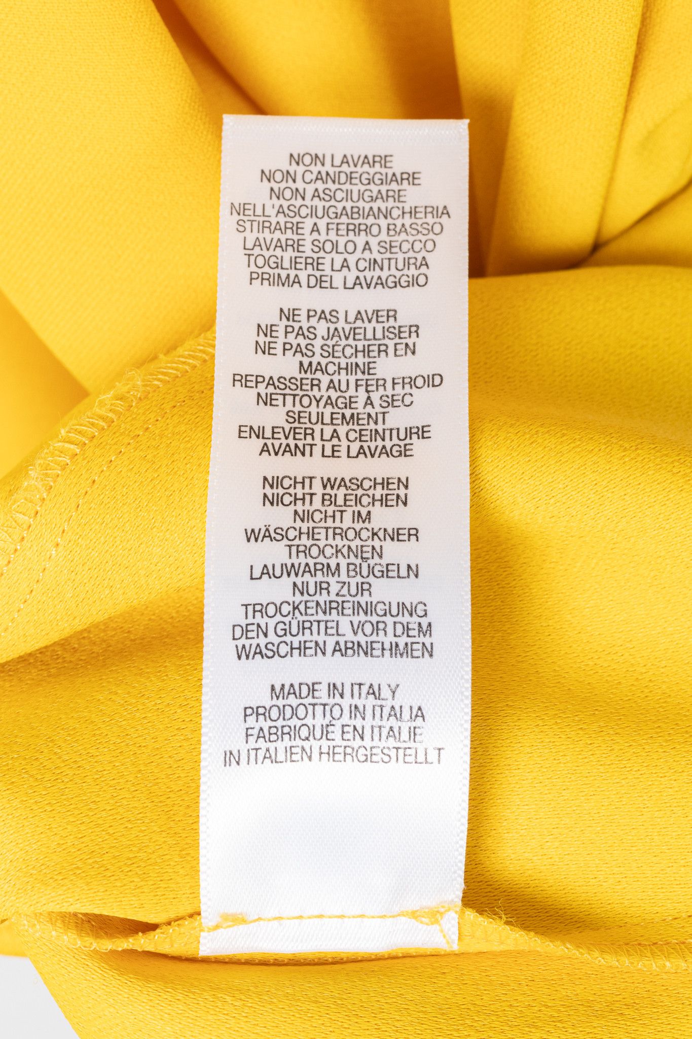 Paul Smith Paul Smith Yellow Crepe Sleeveless Maxi Dress Size S / US 4 / IT 40 - 9 Thumbnail