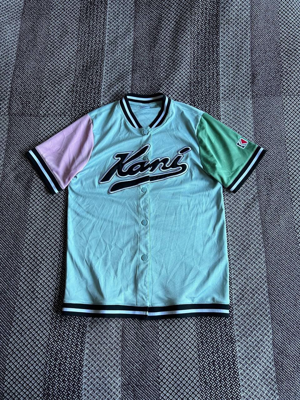 Karl Kani × Rap Tees × Vintage Karl Kani Baseball Jersey T-Shirt Vintage Streetwear Size S Size US S / EU 44-46 / 1 - 1 Thumbnail
