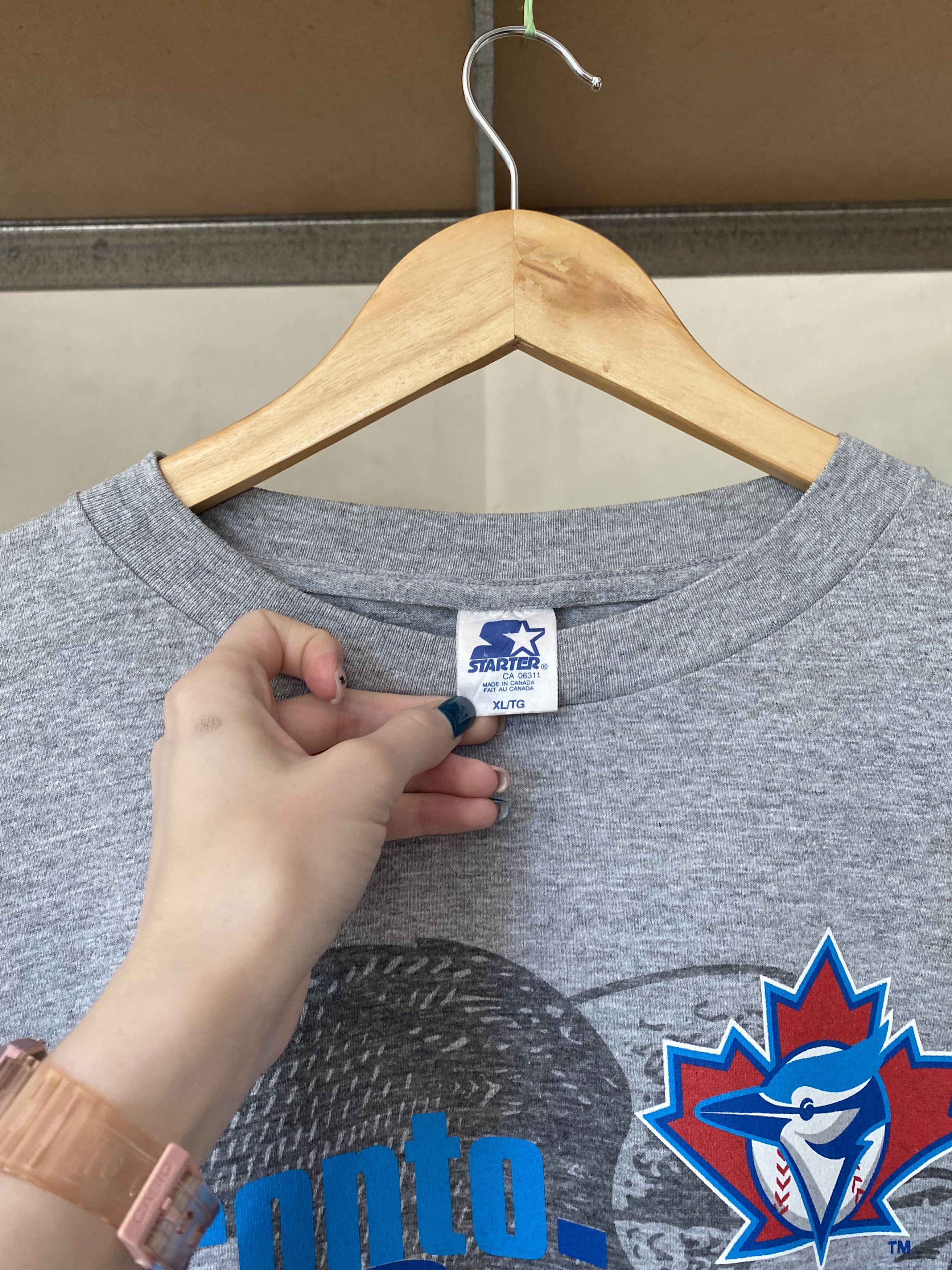 MLB Toronto Blue Jays Vintage 1996 MLB Gray Tee Size US XL / EU 56 / 4 - 4 Thumbnail