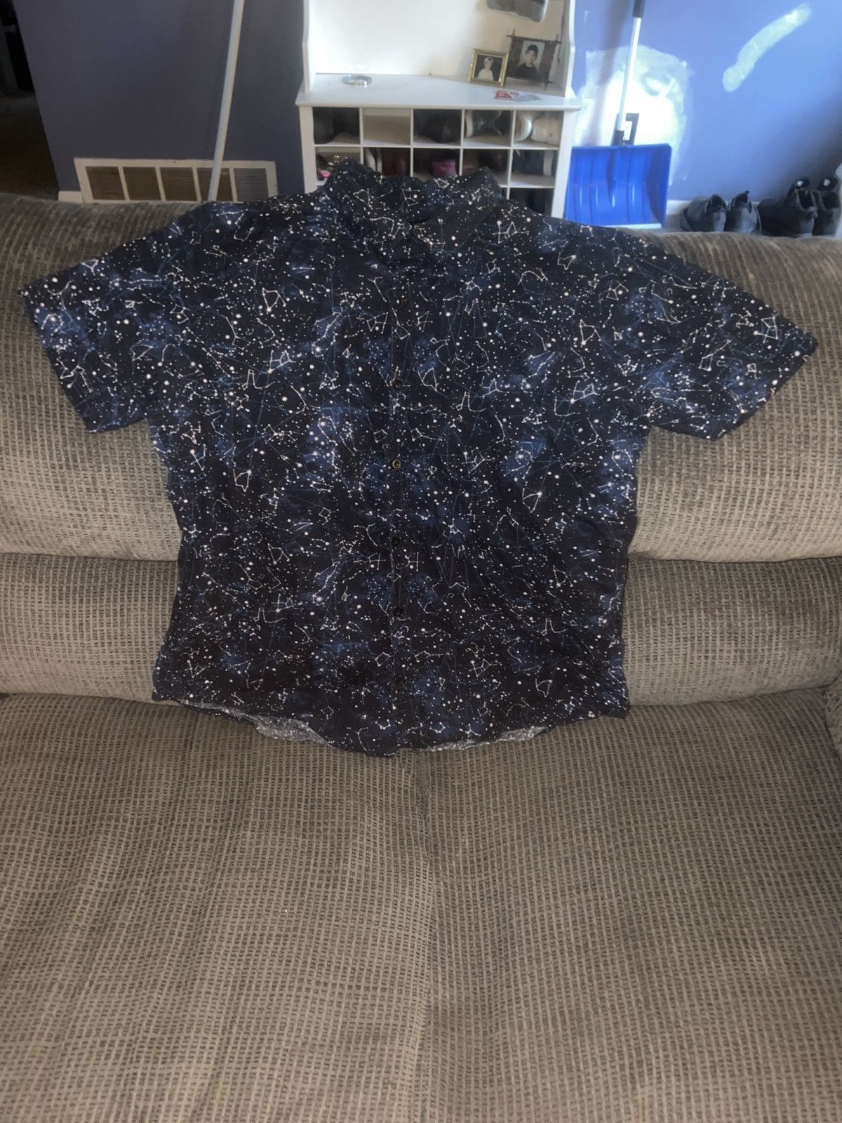 Rude Rude Constellation All-Over Button-Up Shirt Size US XL / EU 56 / 4 - 1 Thumbnail