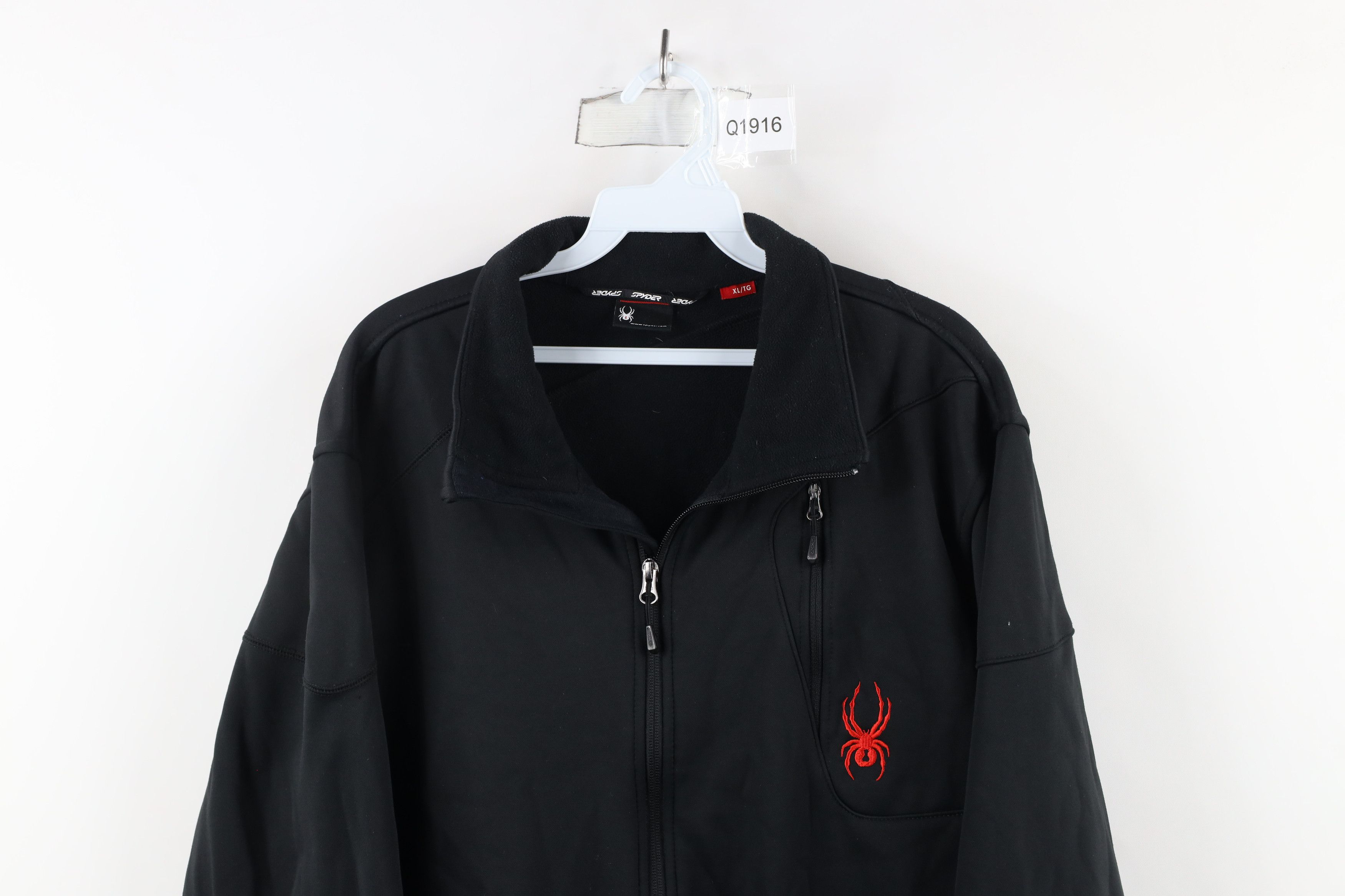 Spyder × Vintage Spyder Out Fleece Lined Full Zip Jacket Black Polyester Size US XL / EU 56 / 4 - 2 Thumbnail