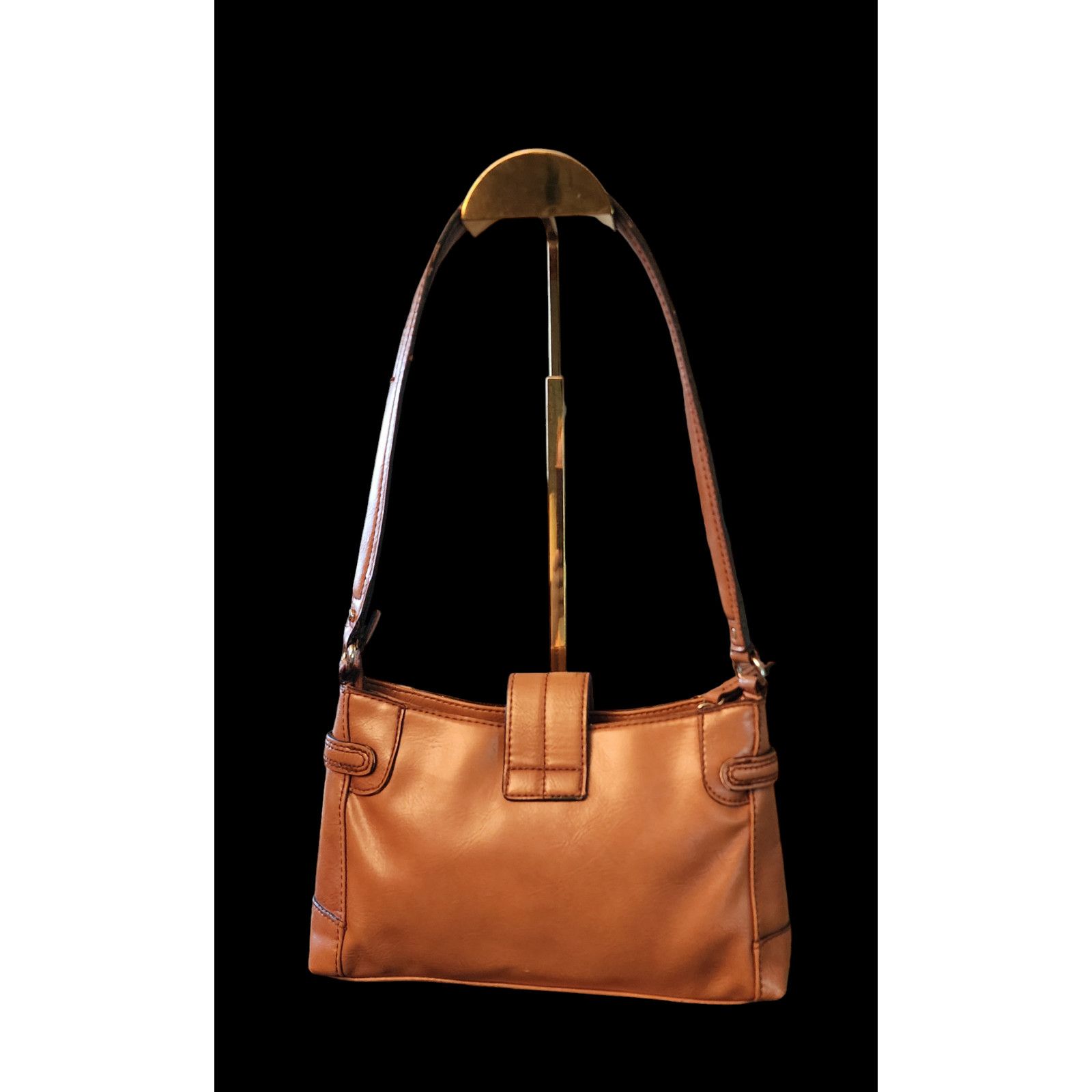 Liz Claiborne Liz Claiborne Faux Leather Small Handbag Purse tan Size ONE SIZE - 2 Thumbnail