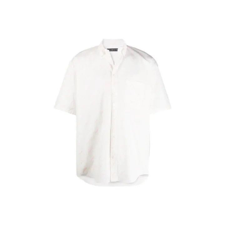 Balenciaga Balenciaga Balenciaga Logo Short Sleeve Shirt for Men -250 Size US M / EU 48-50 / 2 - 1 Thumbnail
