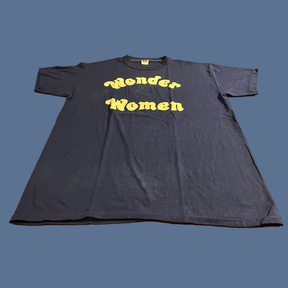 Russell Athletic VINTAGE Wonder Women Softball Jersey Shirt L Blue Russell Athletic 80s Womens T-Shirt Short Sleeve Cotton Polyester Size L / US 10 / IT 46 - 1 Thumbnail