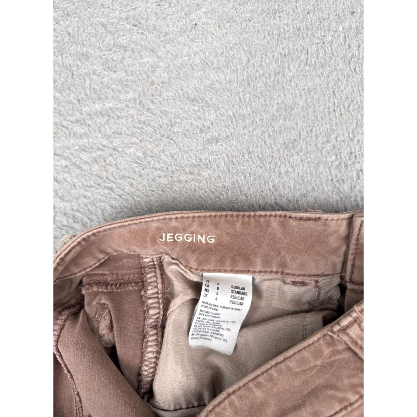 American Eagle Outfitters American Eagle Outfitters Jeans Women 0 Blush Jegging Skinny Raw Hem Stretch 360 Size 25" / US 0 / IT 36 - 7 Thumbnail